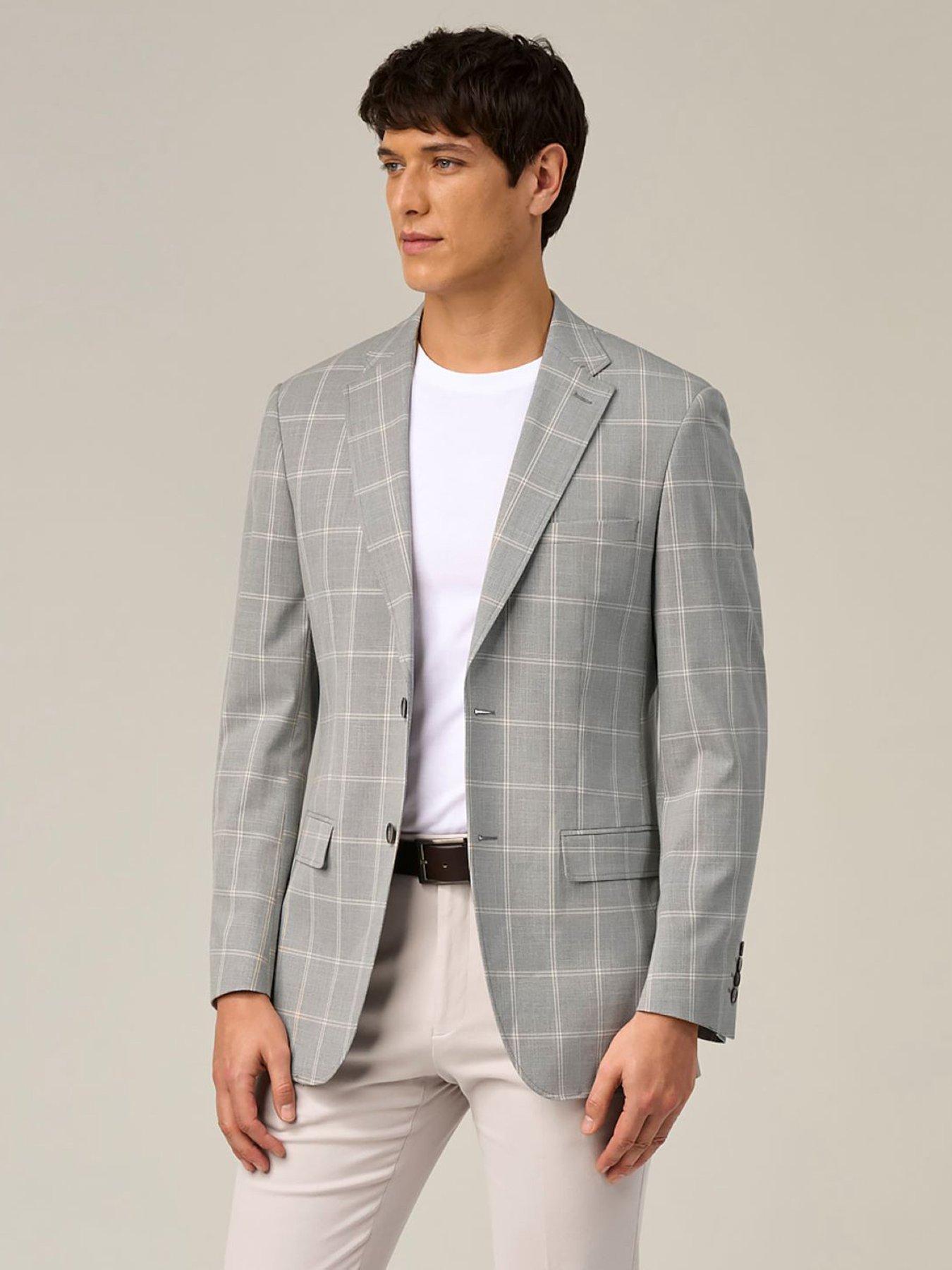 Skopes Skopes Burkart Check Tailored Fit Suit Jacket