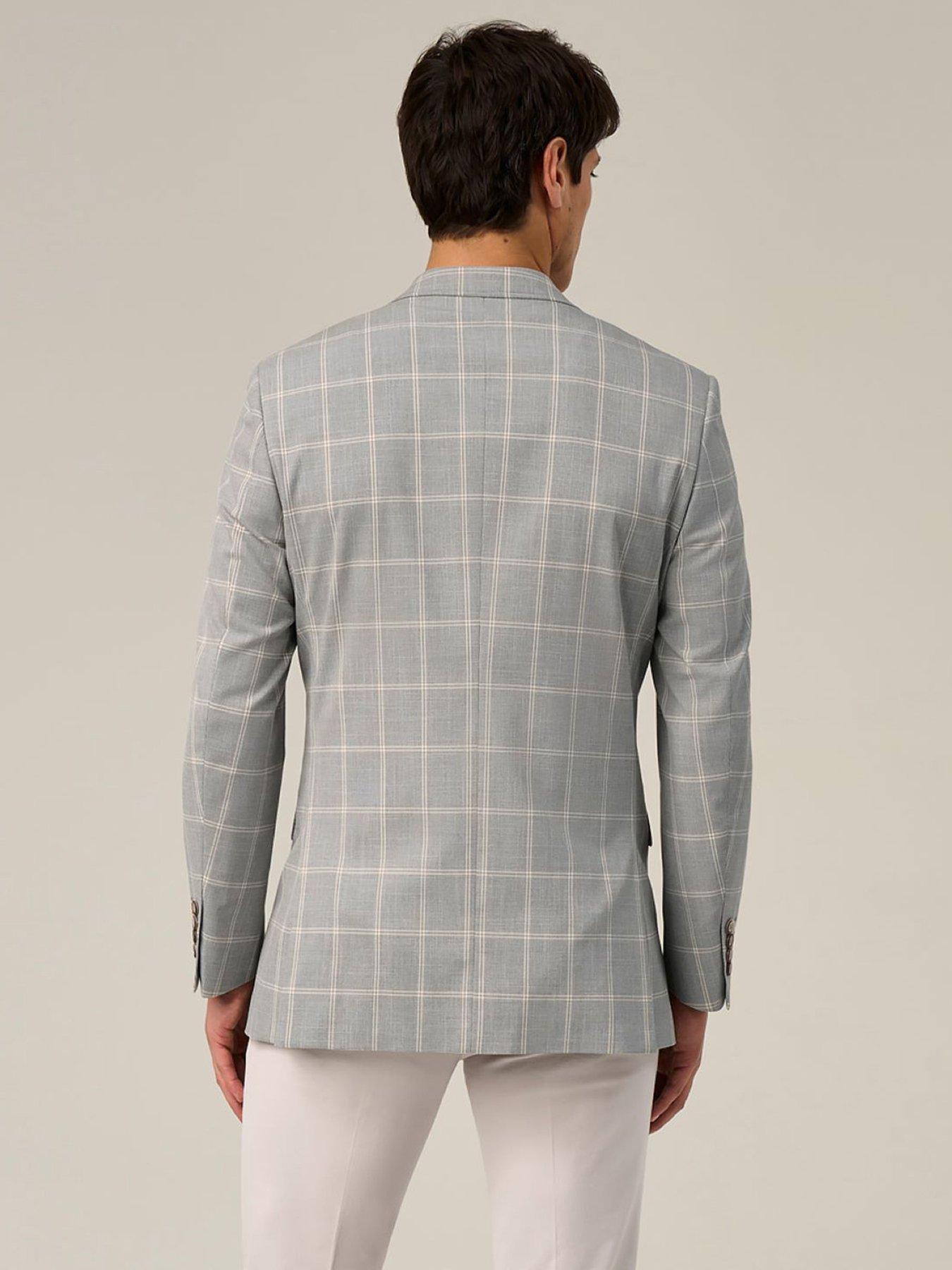 Image 2 of 7 of Skopes Skopes Burkart Check Tailored Fit Suit Jacket