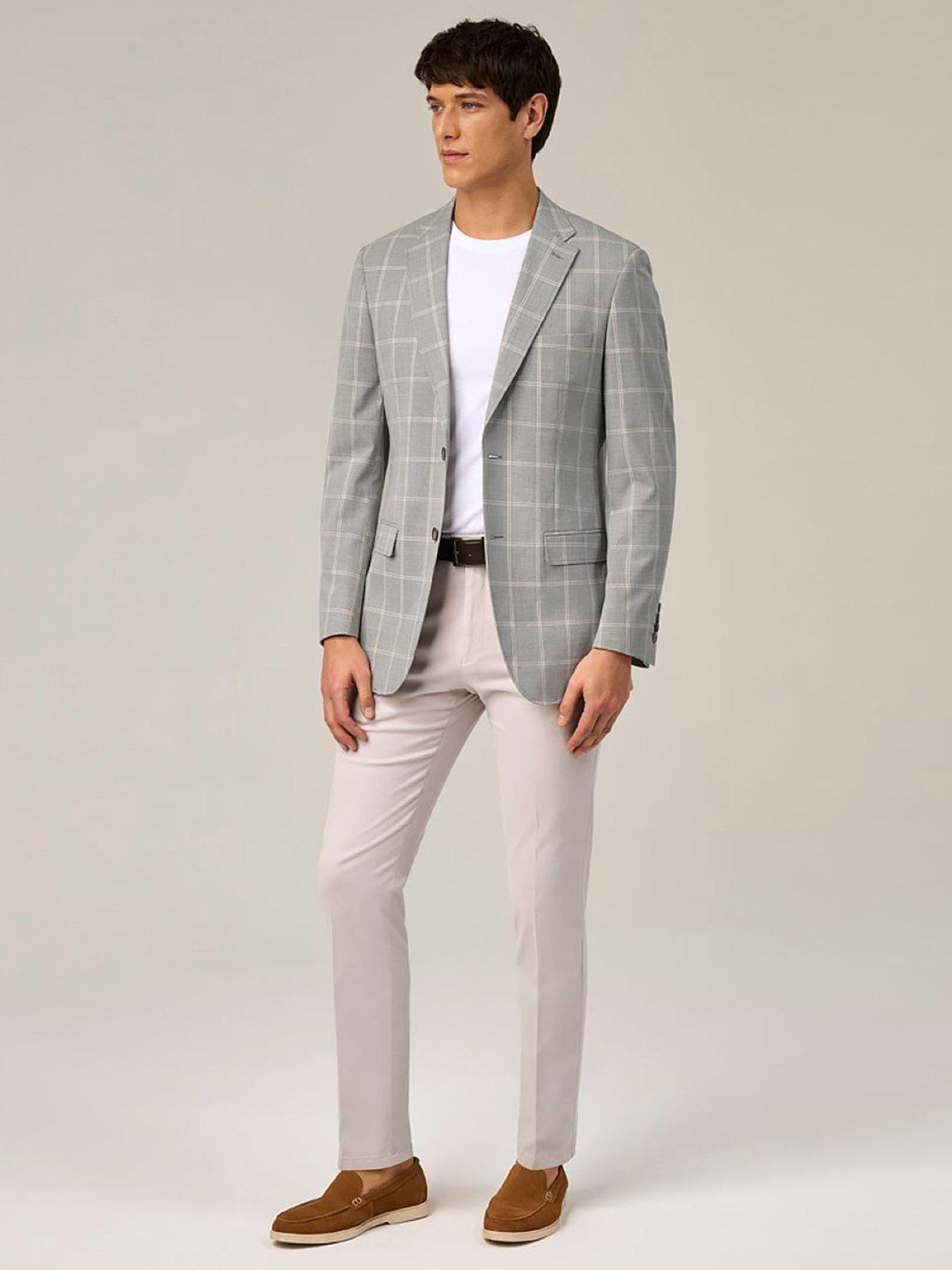 Image 3 of 7 of Skopes Skopes Burkart Check Tailored Fit Suit Jacket