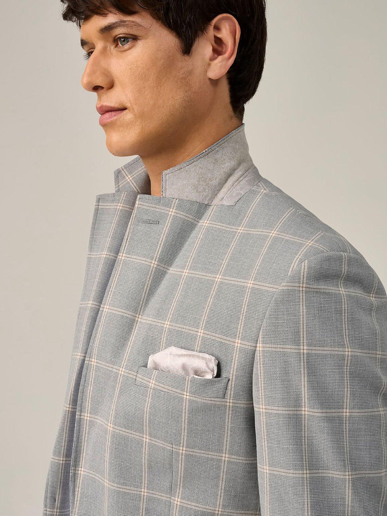 Image 5 of 7 of Skopes Skopes Burkart Check Tailored Fit Suit Jacket