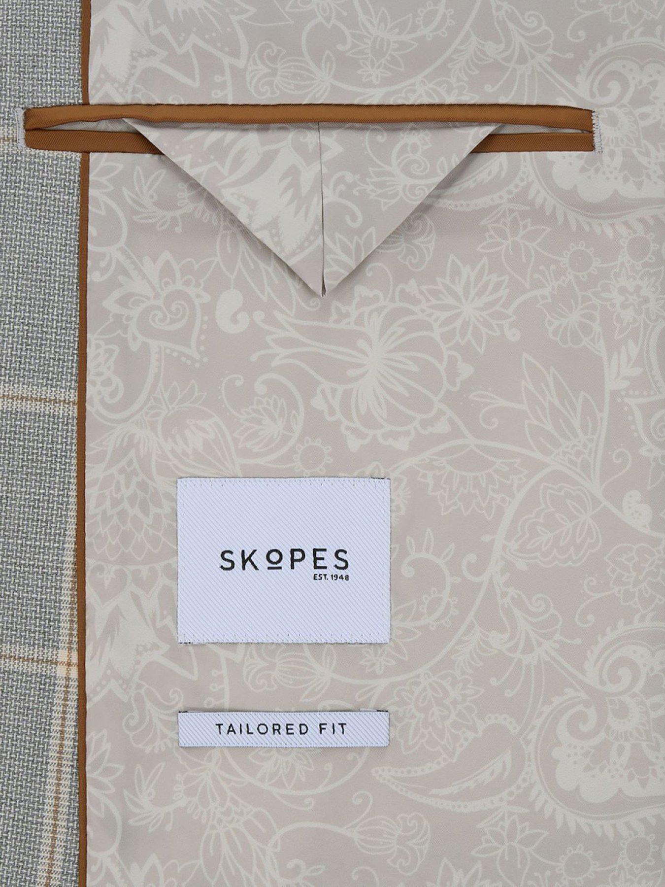 Image 6 of 7 of Skopes Skopes Burkart Check Tailored Fit Suit Jacket