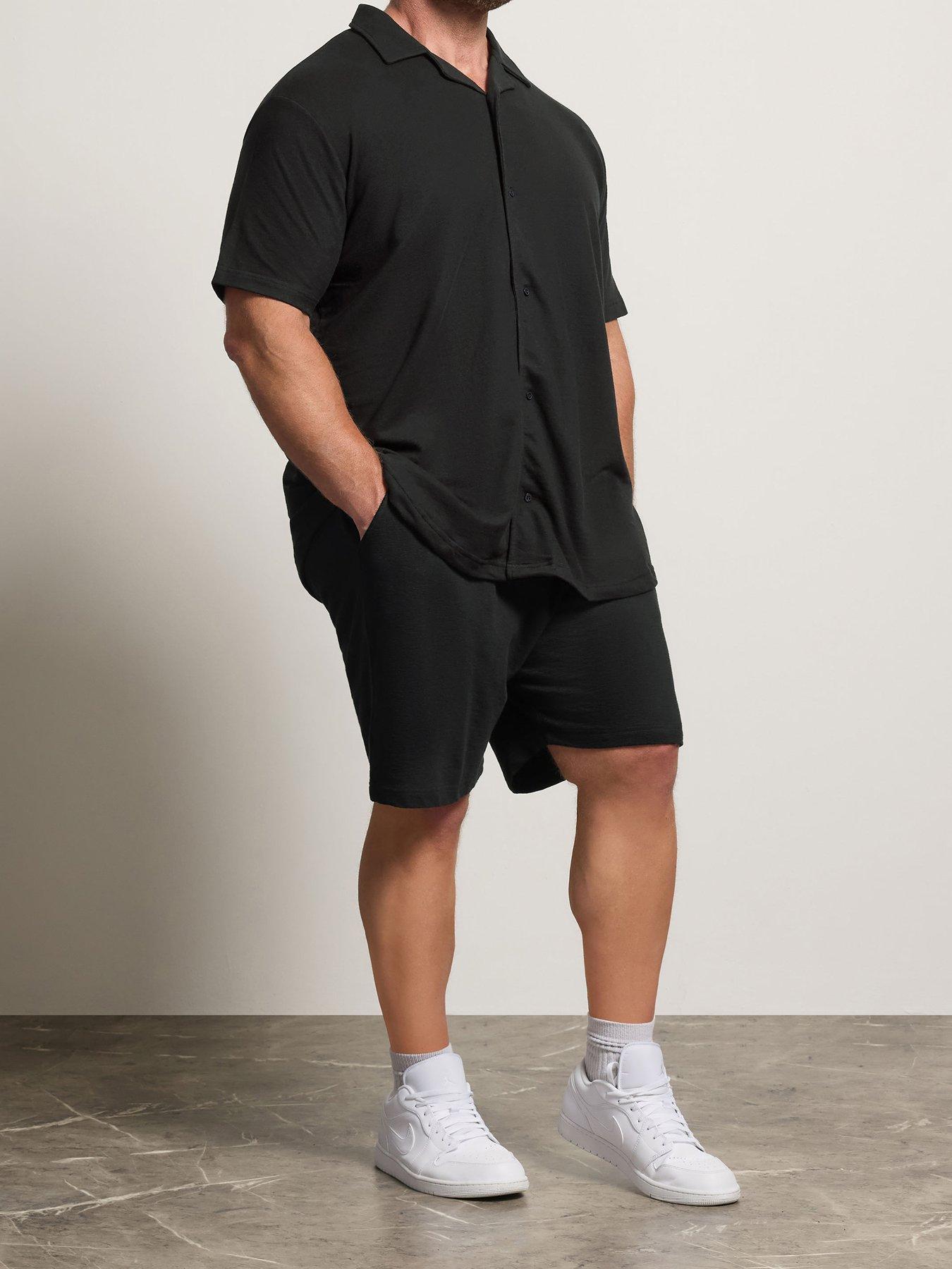 BadRhino Lightweight Cotton Jersey Shorts - Black