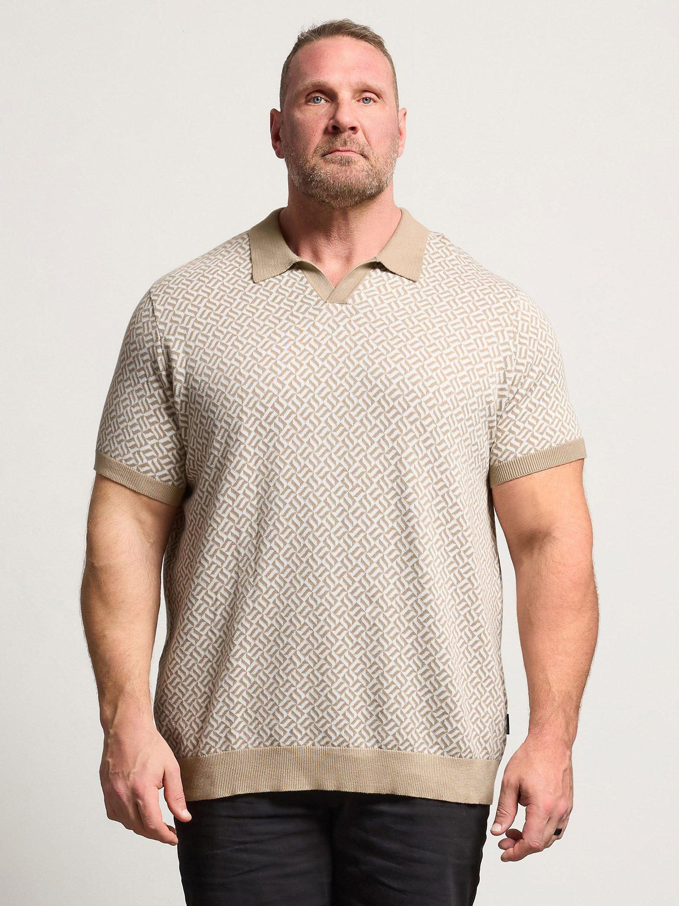 BadRhino Knitted Trophy Polo Shirt - Natural