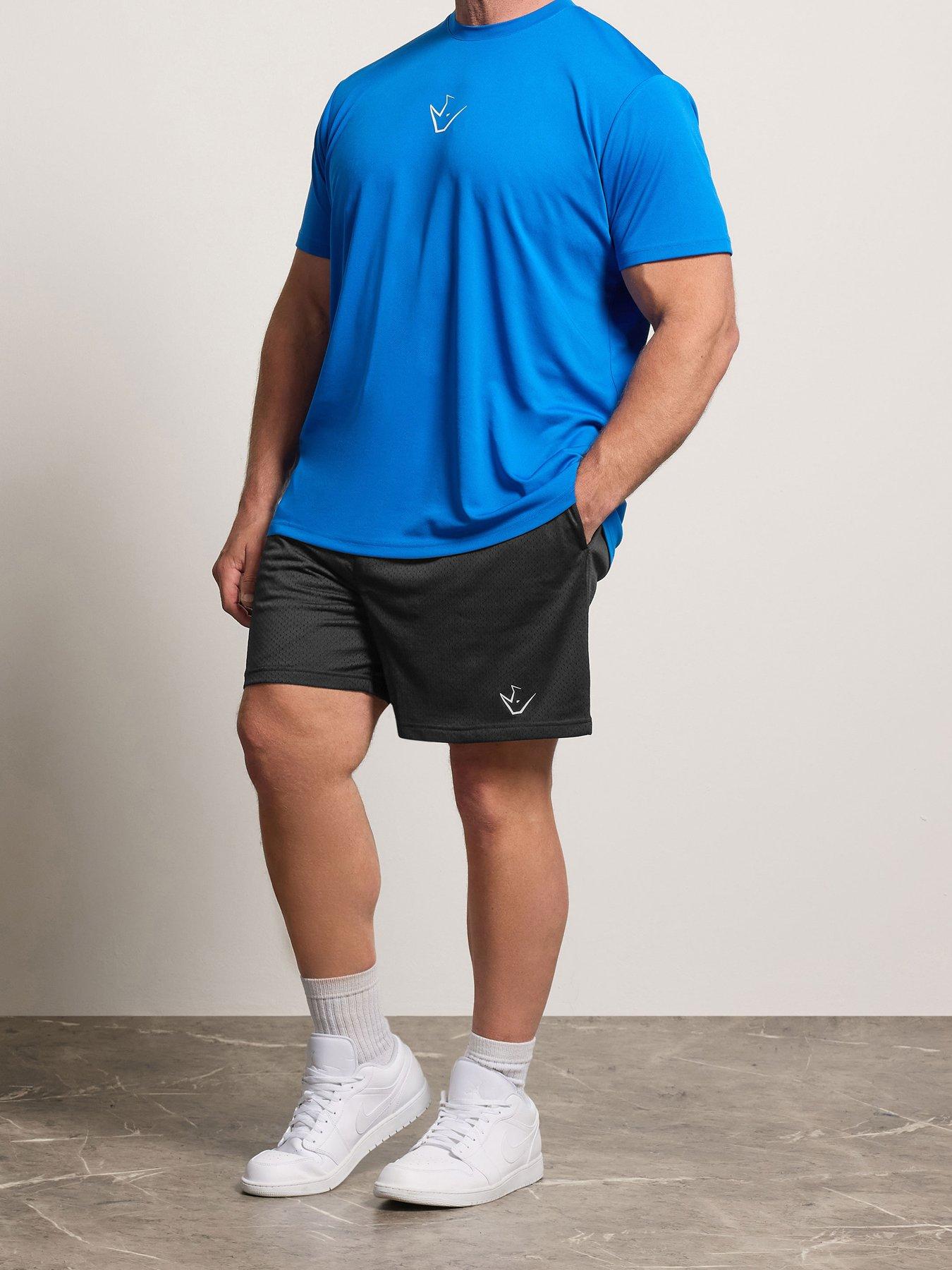 Image 1 of 4 of BadRhino Active Logo Mesh Shorts - Black