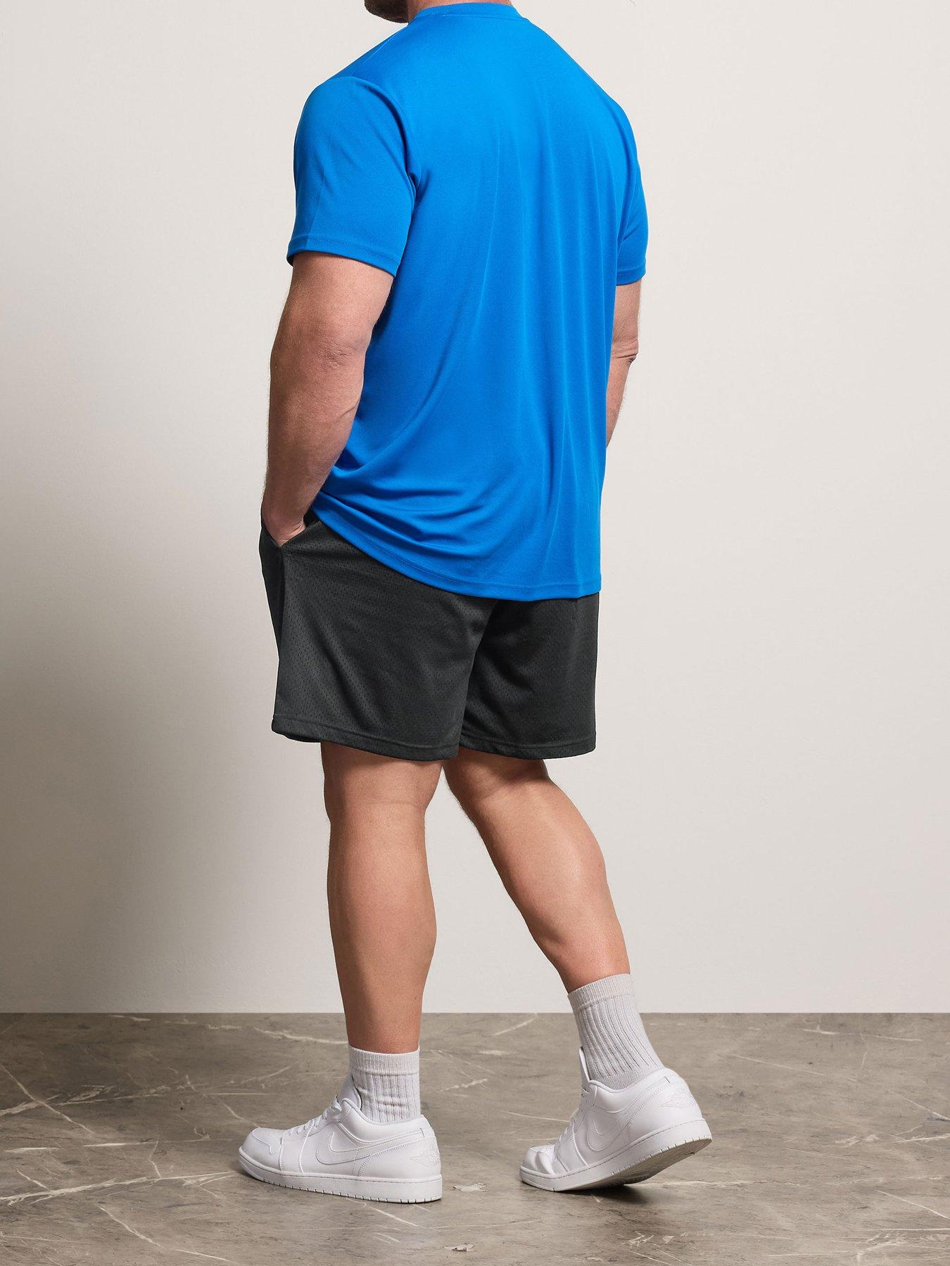 Image 2 of 4 of BadRhino Active Logo Mesh Shorts - Black