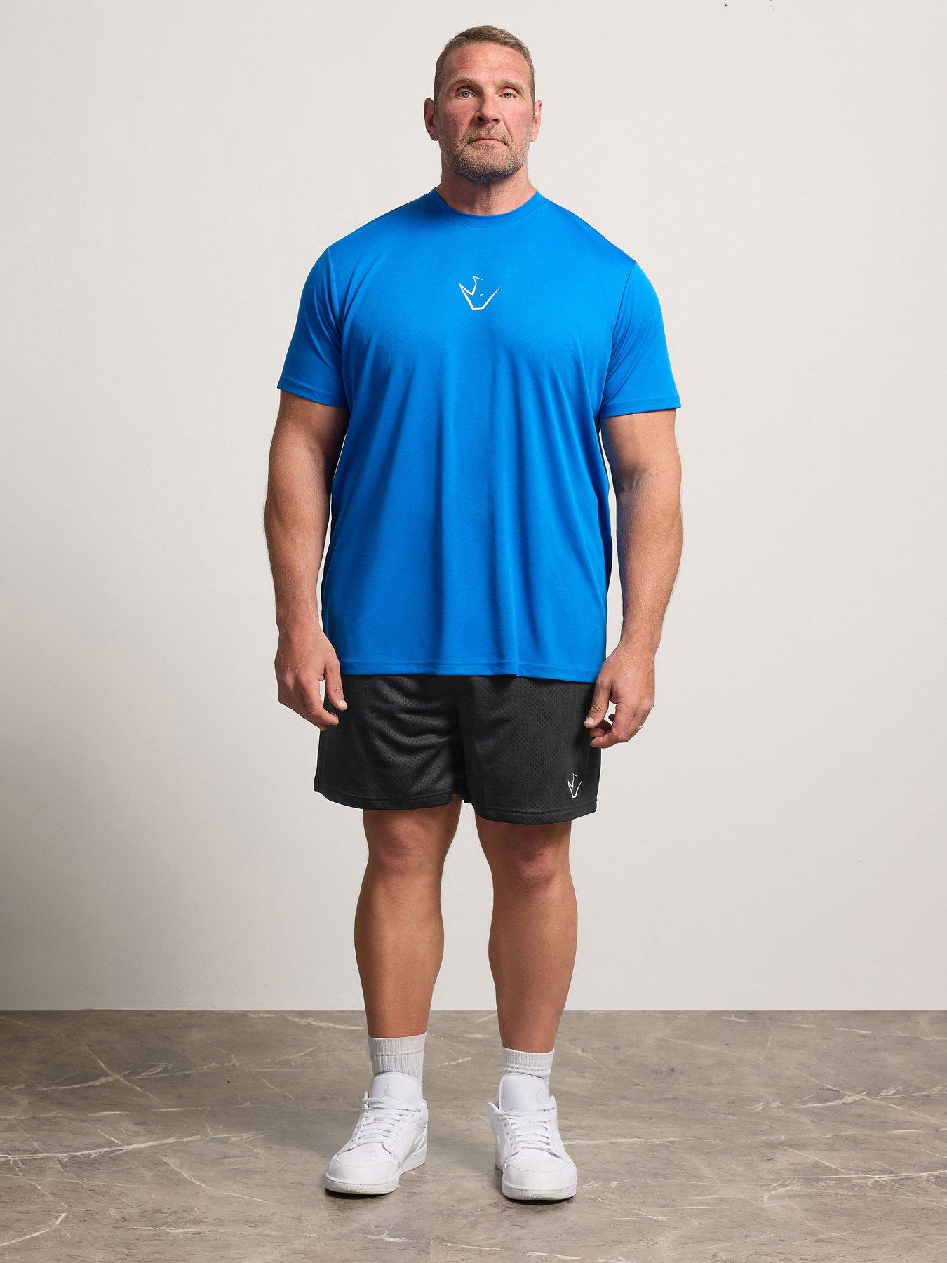 Image 3 of 4 of BadRhino Active Logo Mesh Shorts - Black
