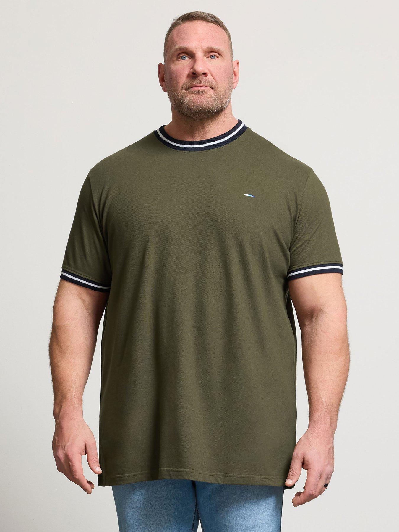 BadRhino Pique Ringer T-Shirt - Green