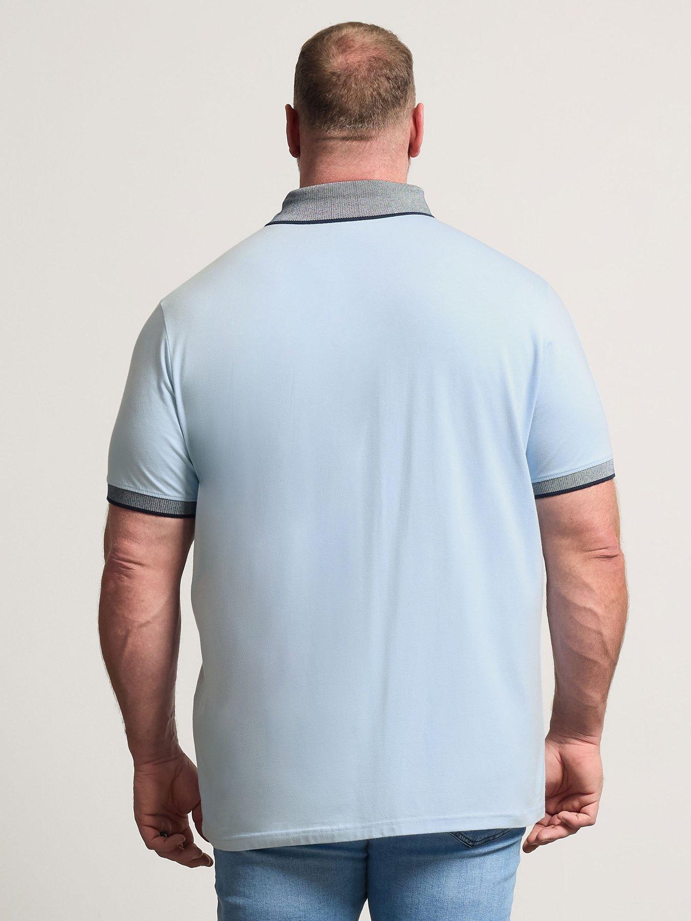 Image 2 of 6 of BadRhino Chambray Pocket Polo Shirt - Blue