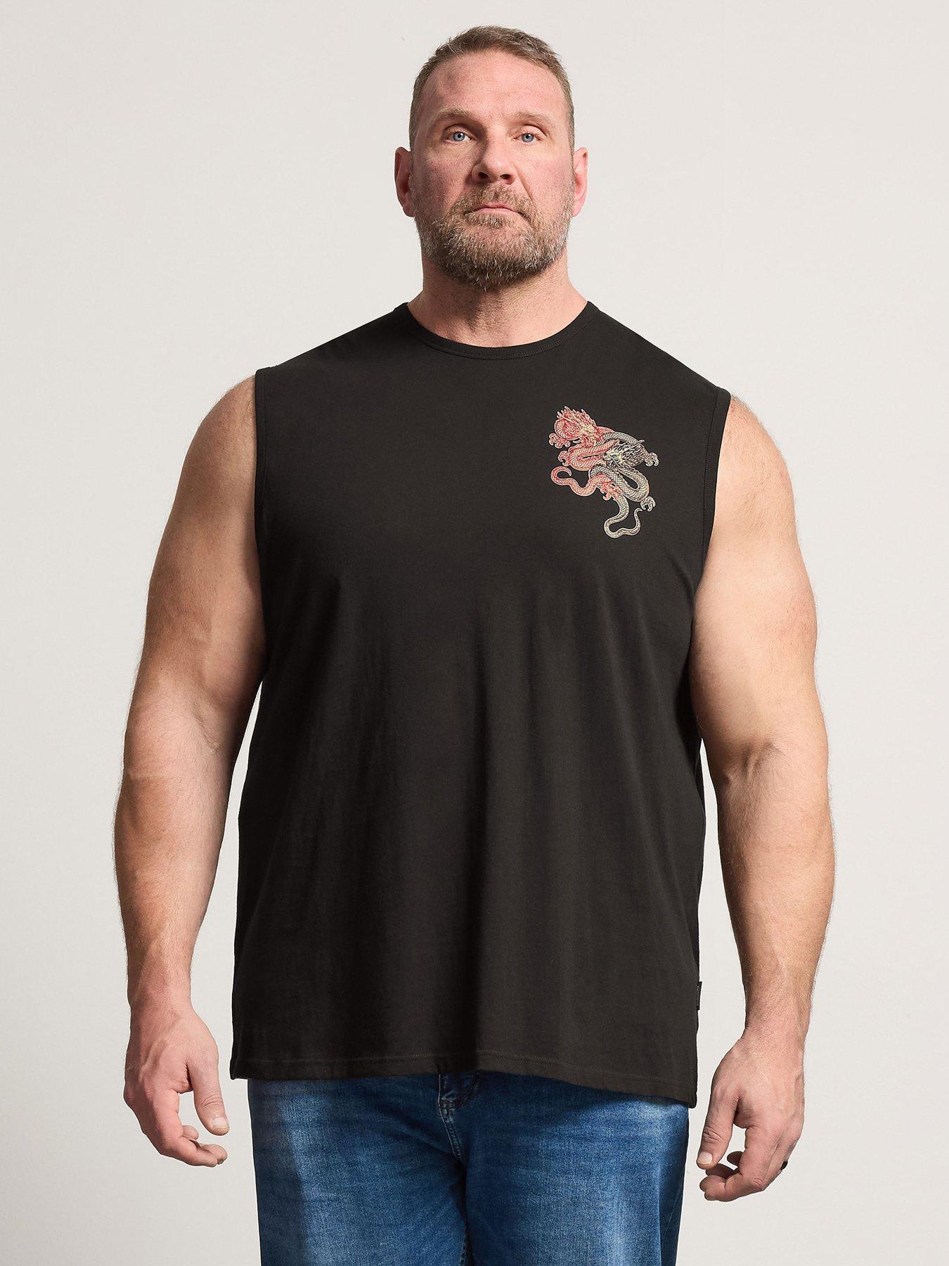 BadRhino Badrhino Dragon Print Muscle Vest
