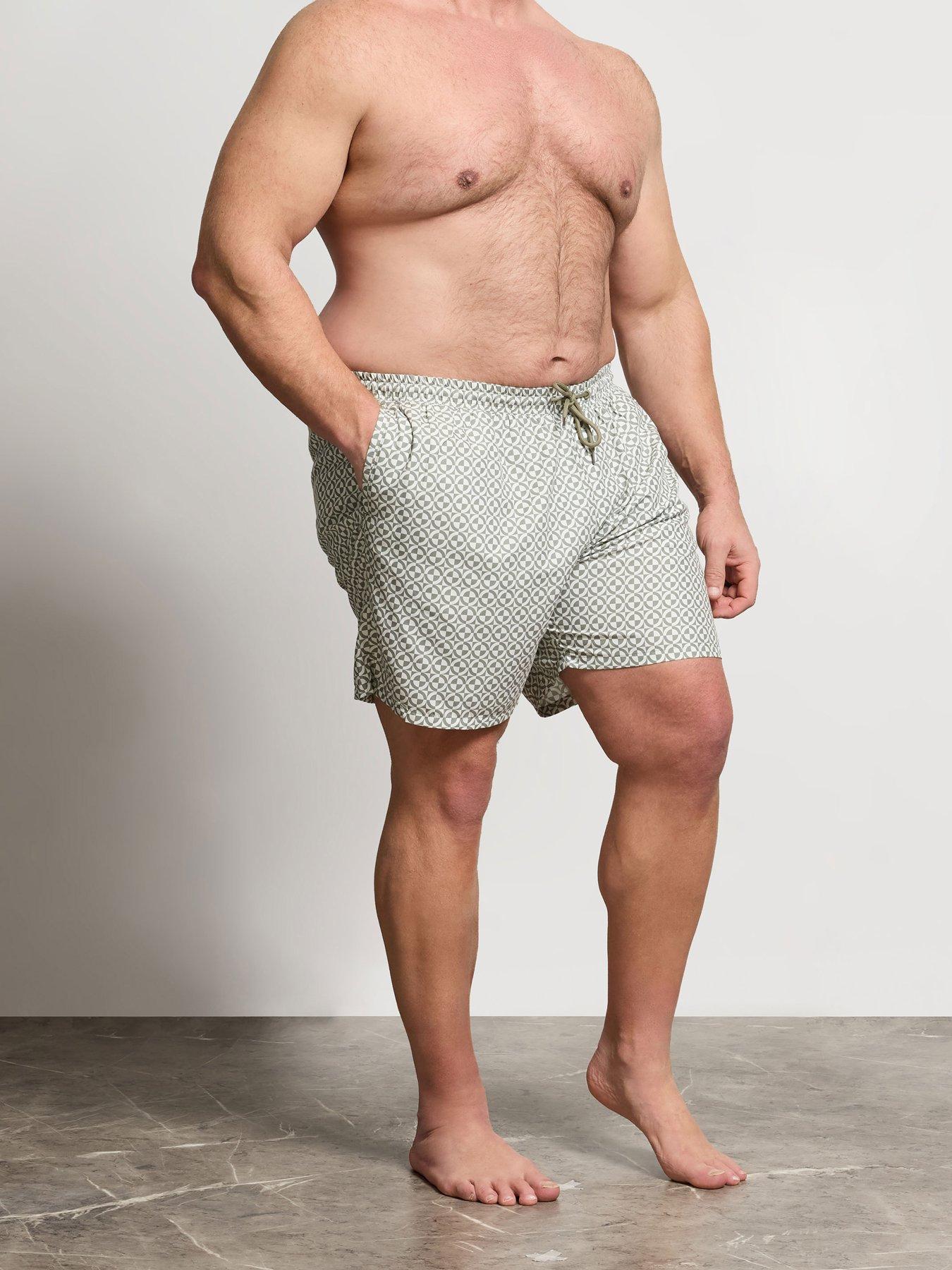 BadRhino Badrhino Vetiver Geometric Print Swim Shorts