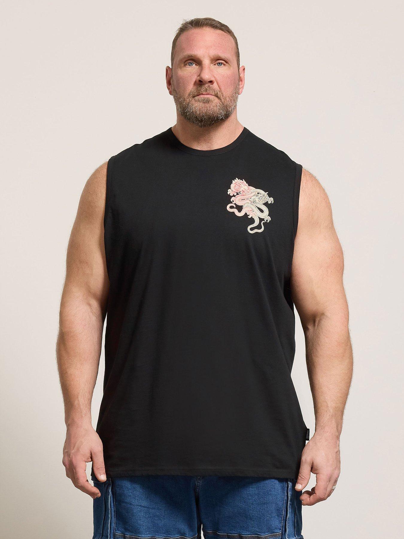 BadRhino Badrhino Dragon Print Muscle Print Vest