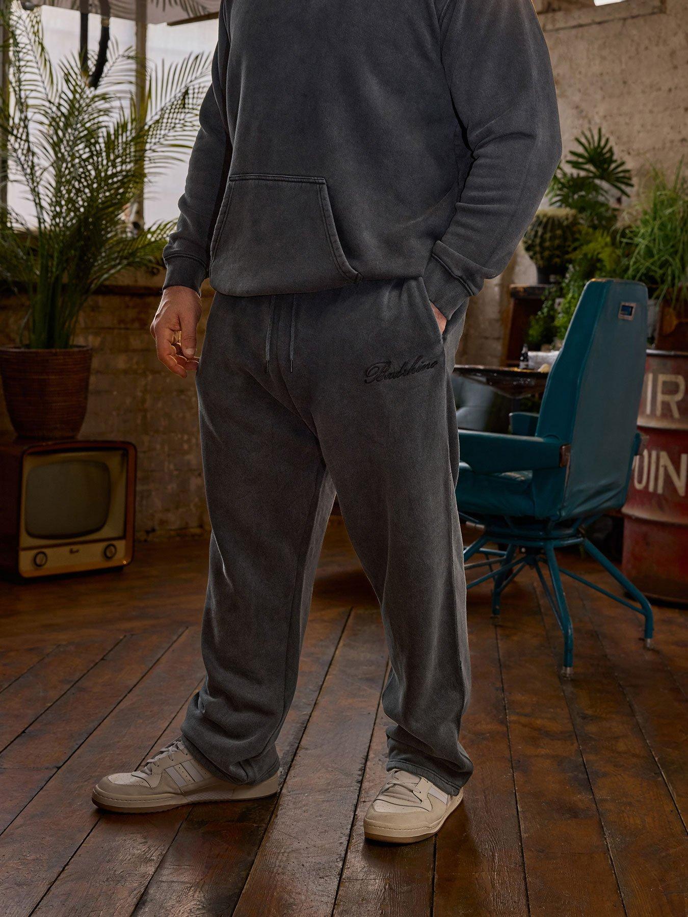 BadRhino Sun Faded Joggers - Black