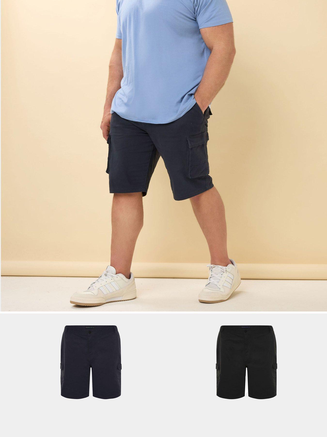 BadRhino 2 Pack Cargo Shorts - Black