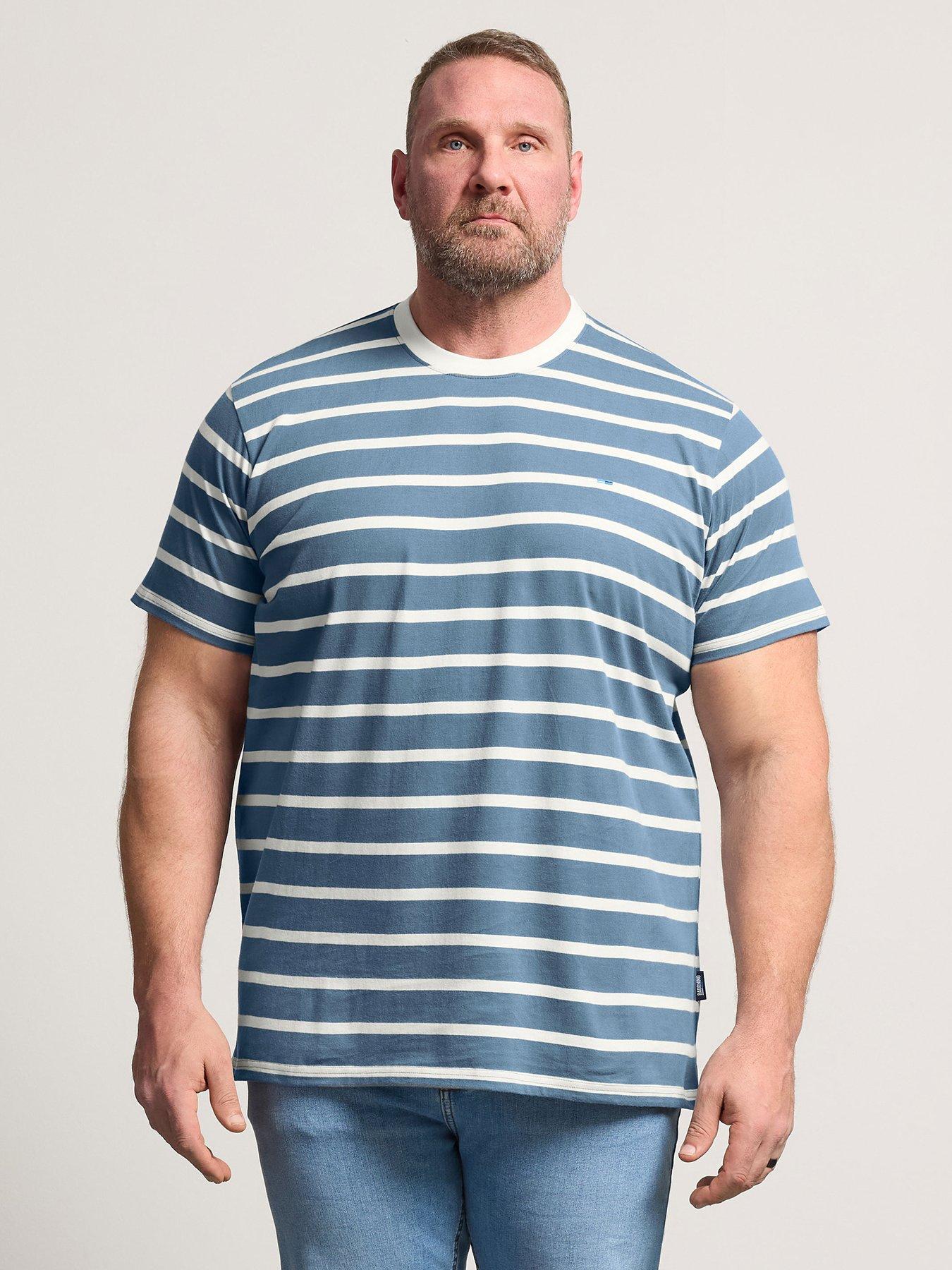 Image 1 of 5 of BadRhino Striped T-Shirt - Blue