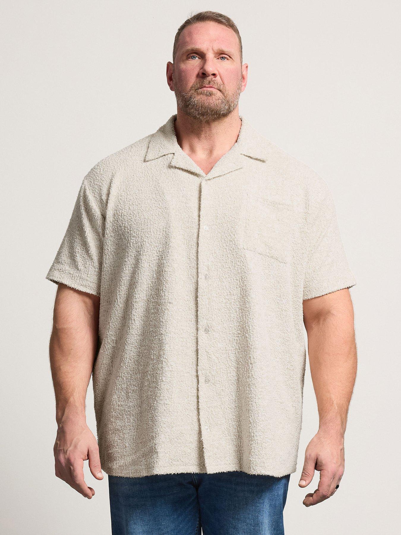 BadRhino Textured Jersey Short Sleeve Shirt - Natural