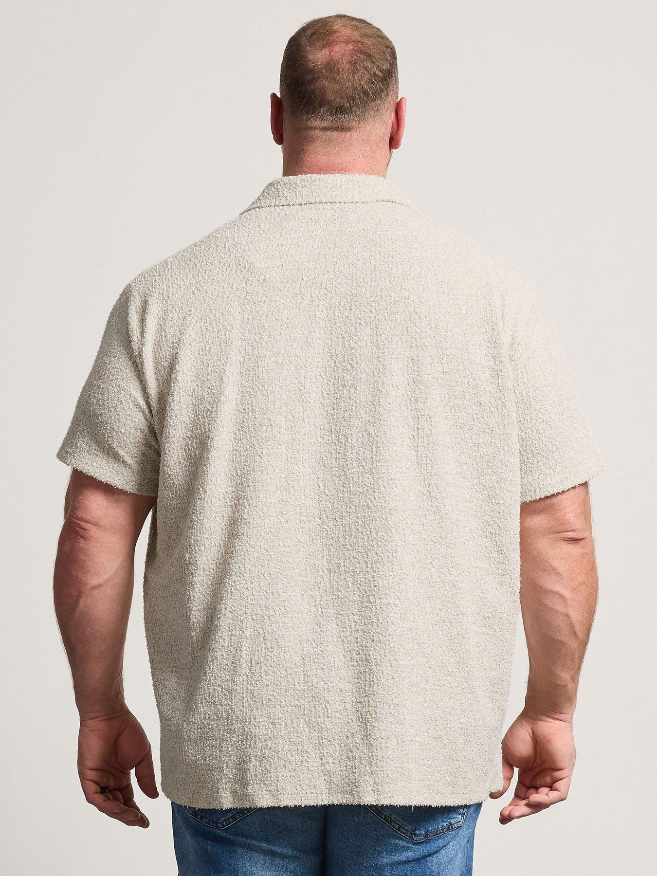 Image 2 of 4 of BadRhino Textured Jersey Short Sleeve Shirt - Natural