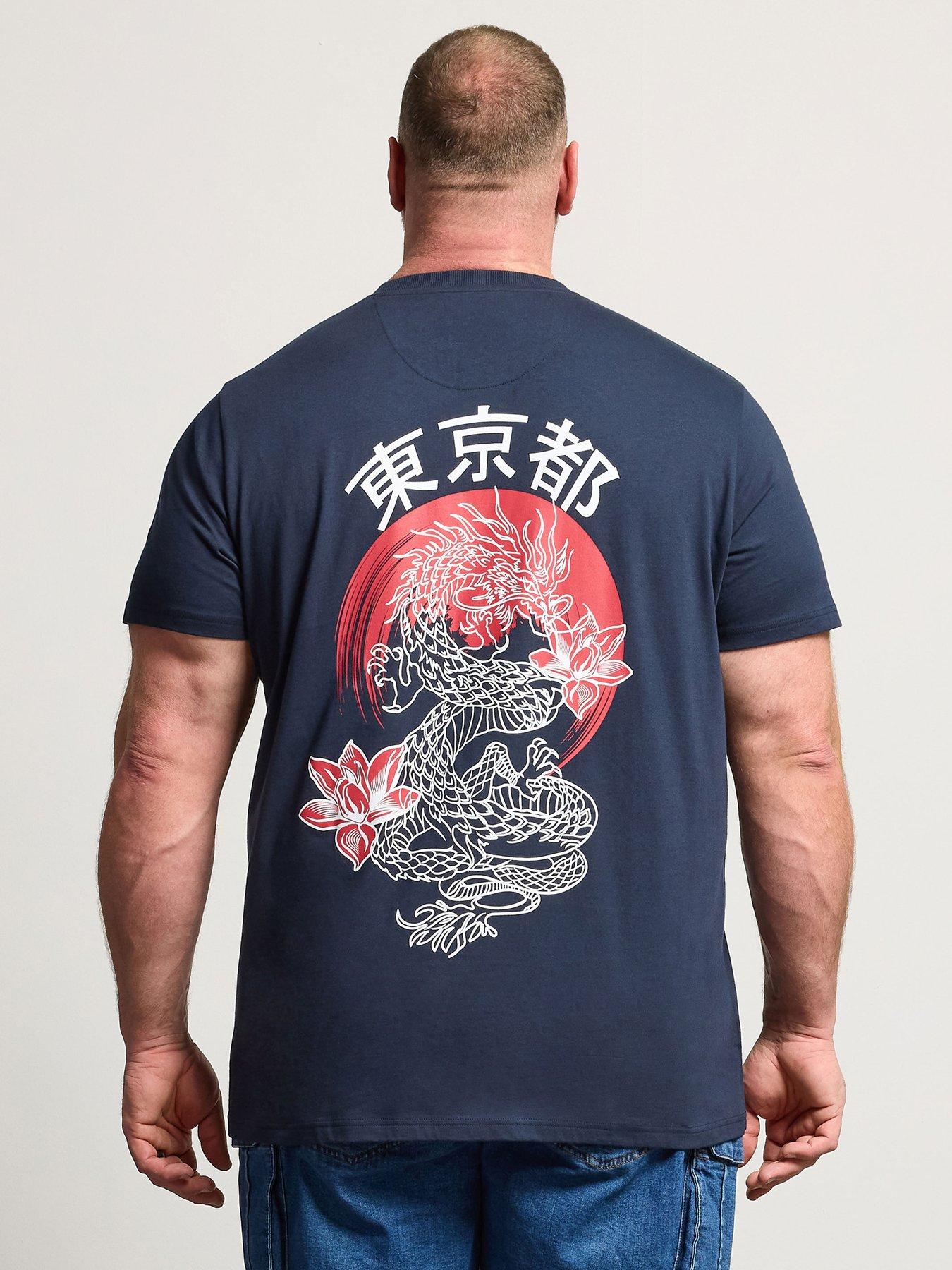 Image 2 of 5 of BadRhino Dragon T-Shirt - Blue