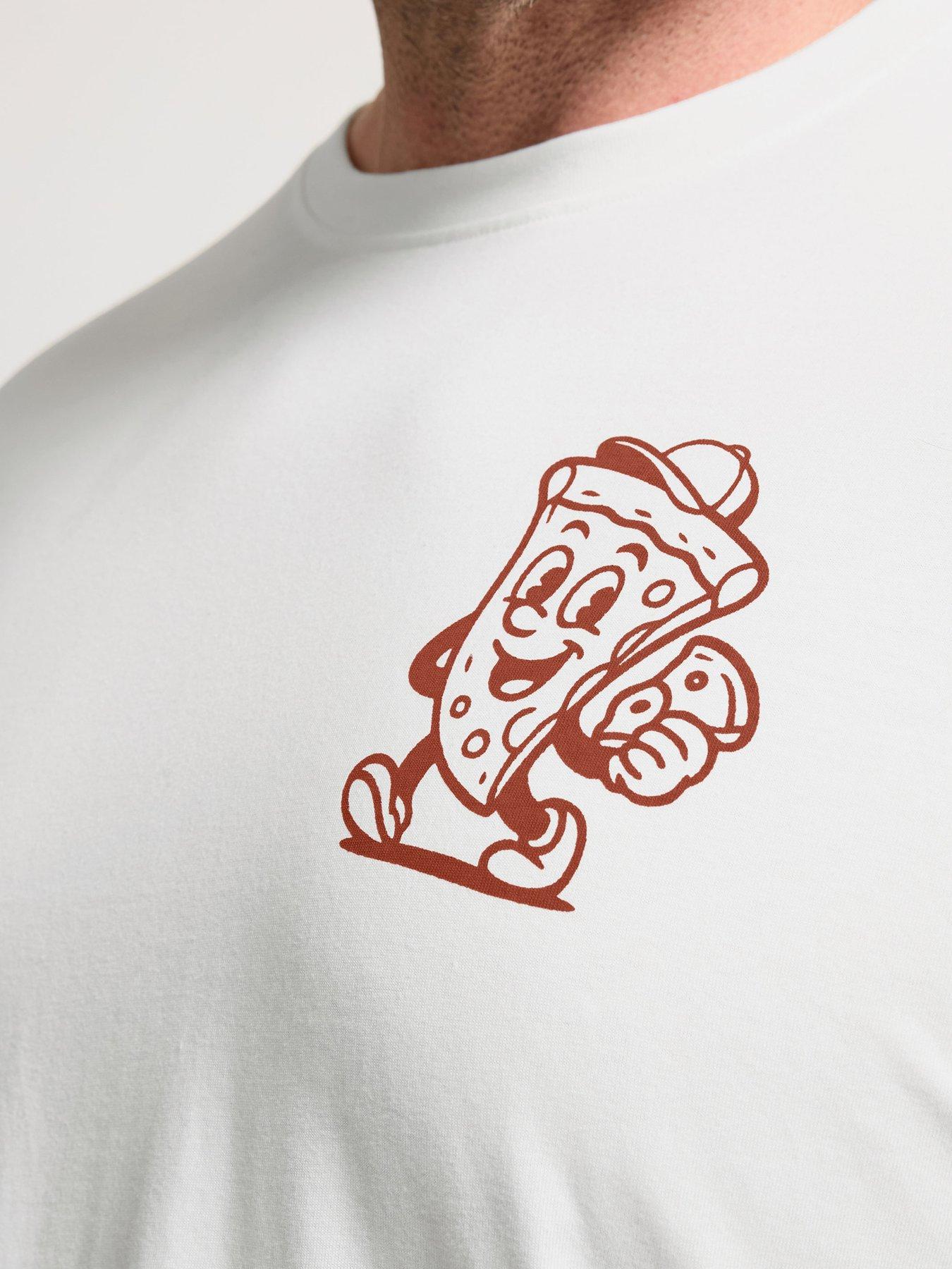 Image 4 of 5 of BadRhino Hot Slice T-Shirt - White