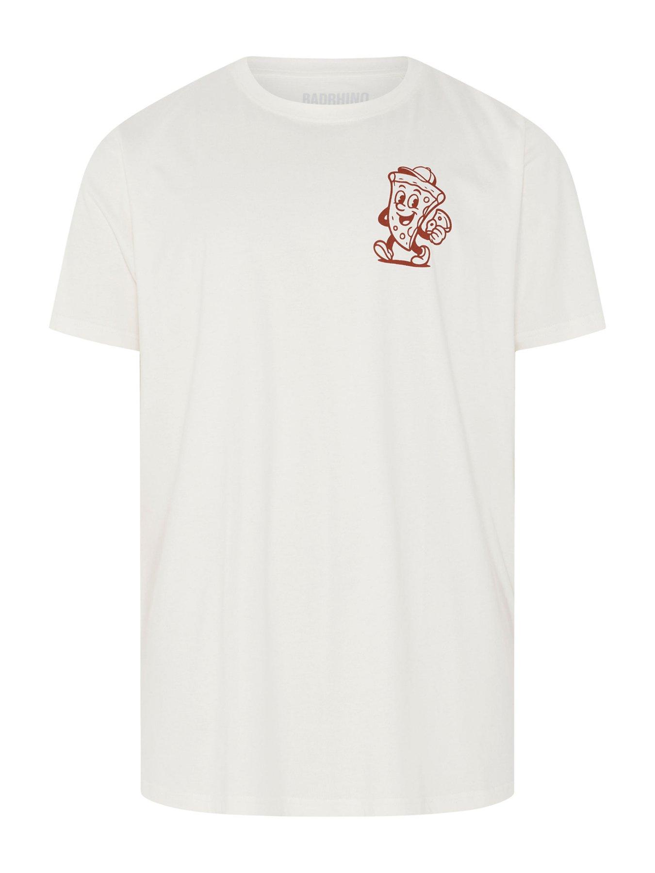 Image 5 of 5 of BadRhino Hot Slice T-Shirt - White