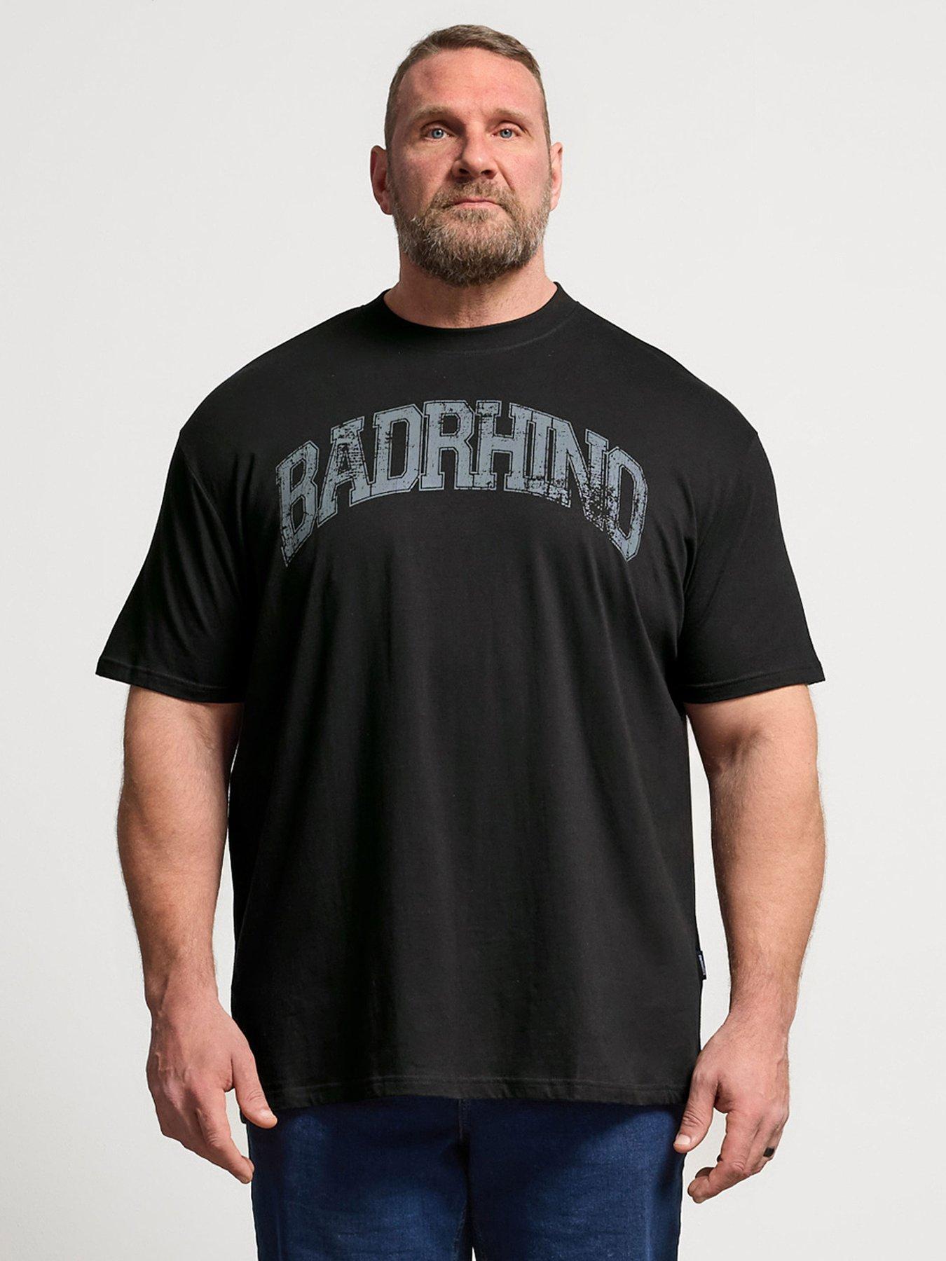 badrhino-distressed-graphic-t-shirt-blackfront