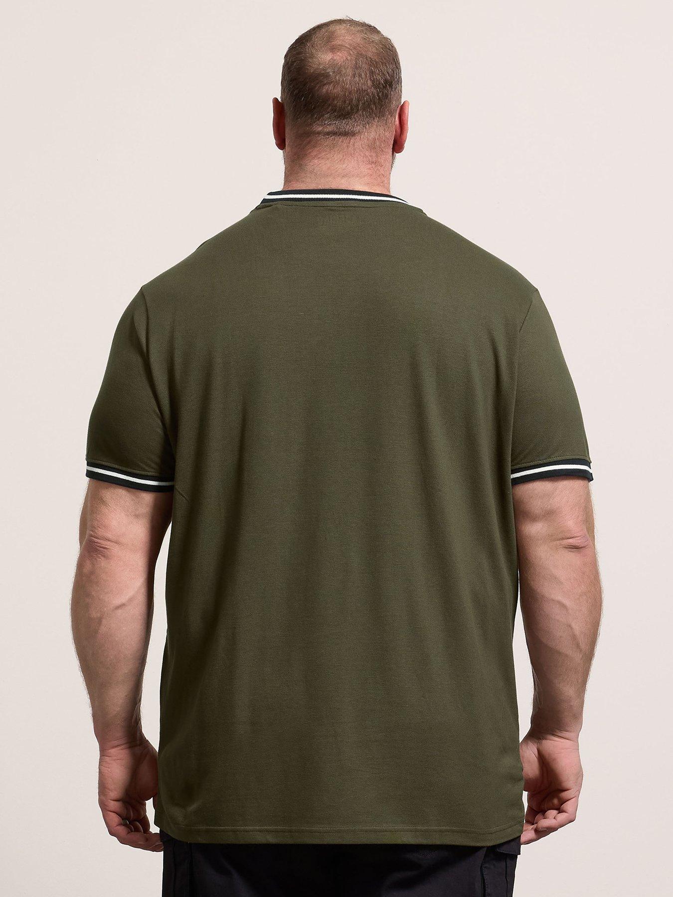 badrhino-pique-ringer-t-shirt-greenstillFront