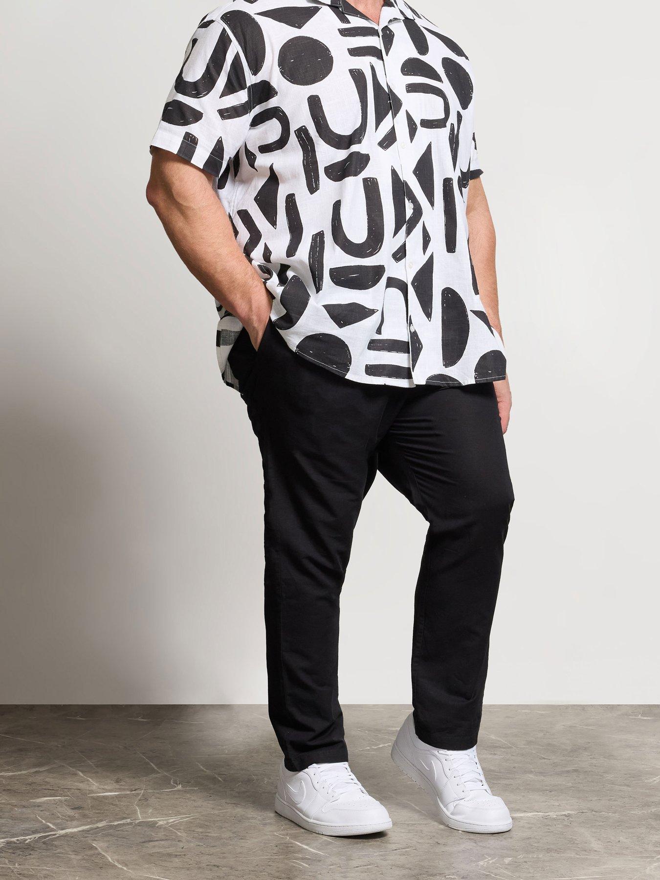 Image 1 of 5 of BadRhino Linen Trousers - Black