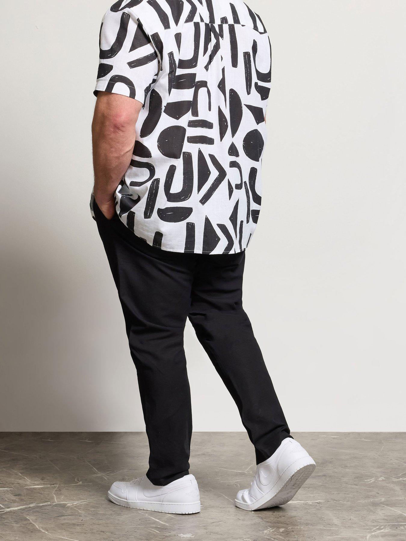 Image 2 of 5 of BadRhino Linen Trousers - Black