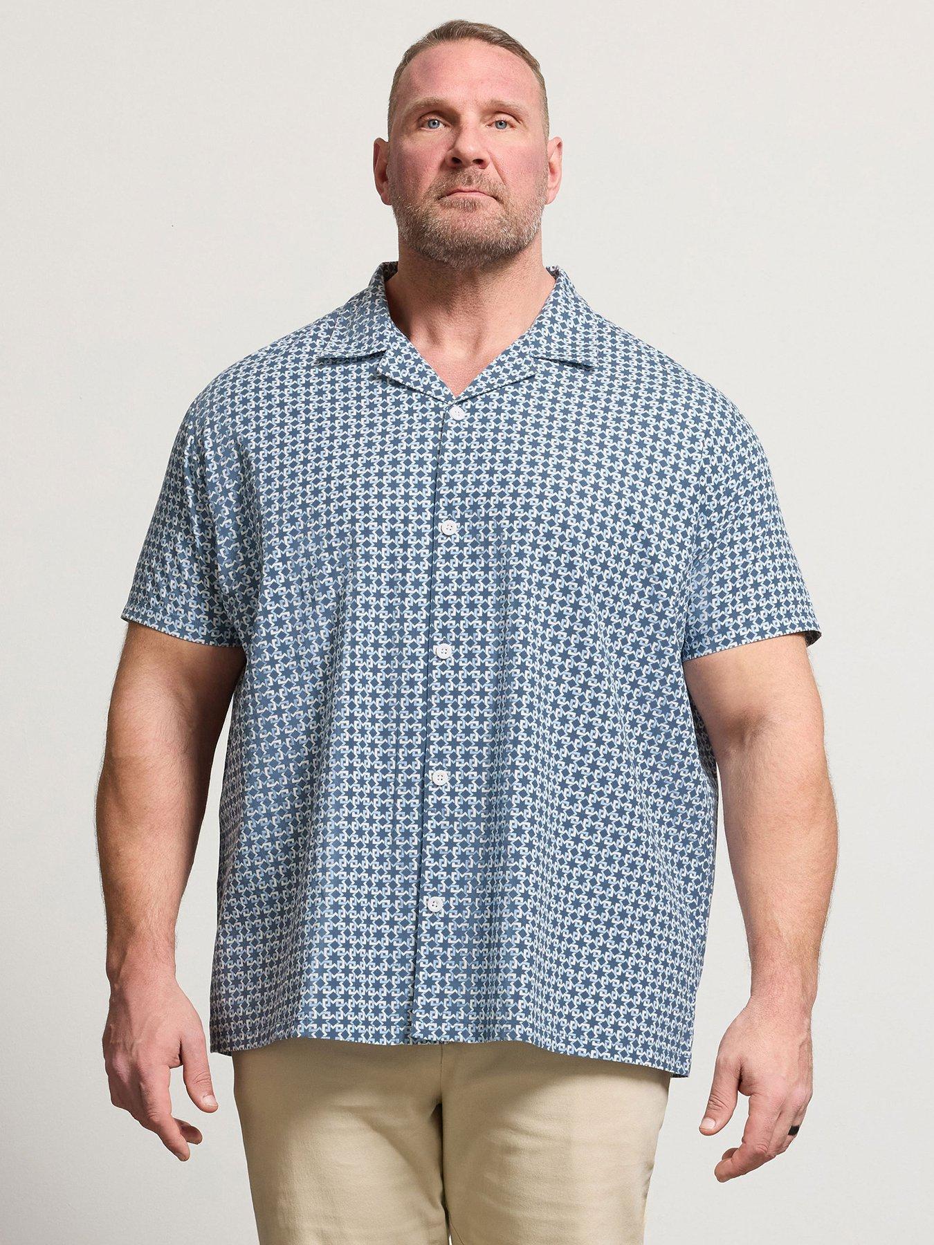 badrhino-poplin-short-sleeve-shirt-bluefront