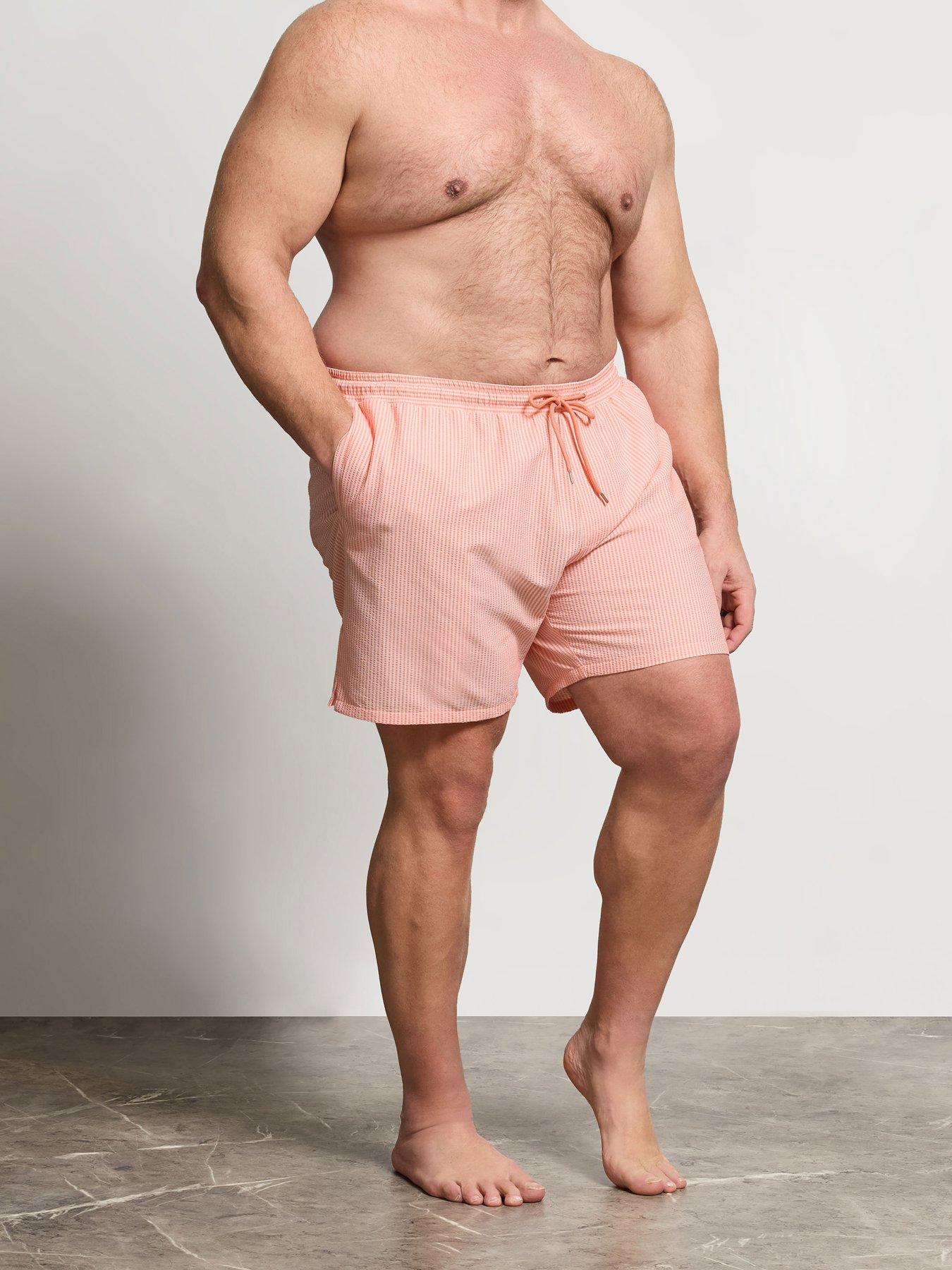 BadRhino Badrhino Tonal Seersucker Stripe Swim Shorts