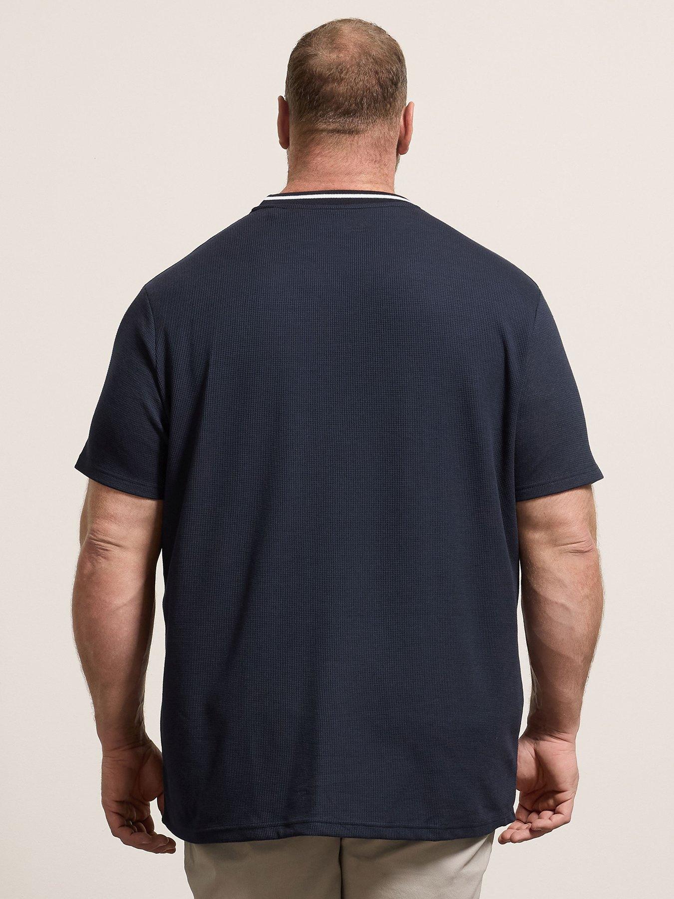 badrhino-waffle-short-sleeve-t-shirt-bluestillFront