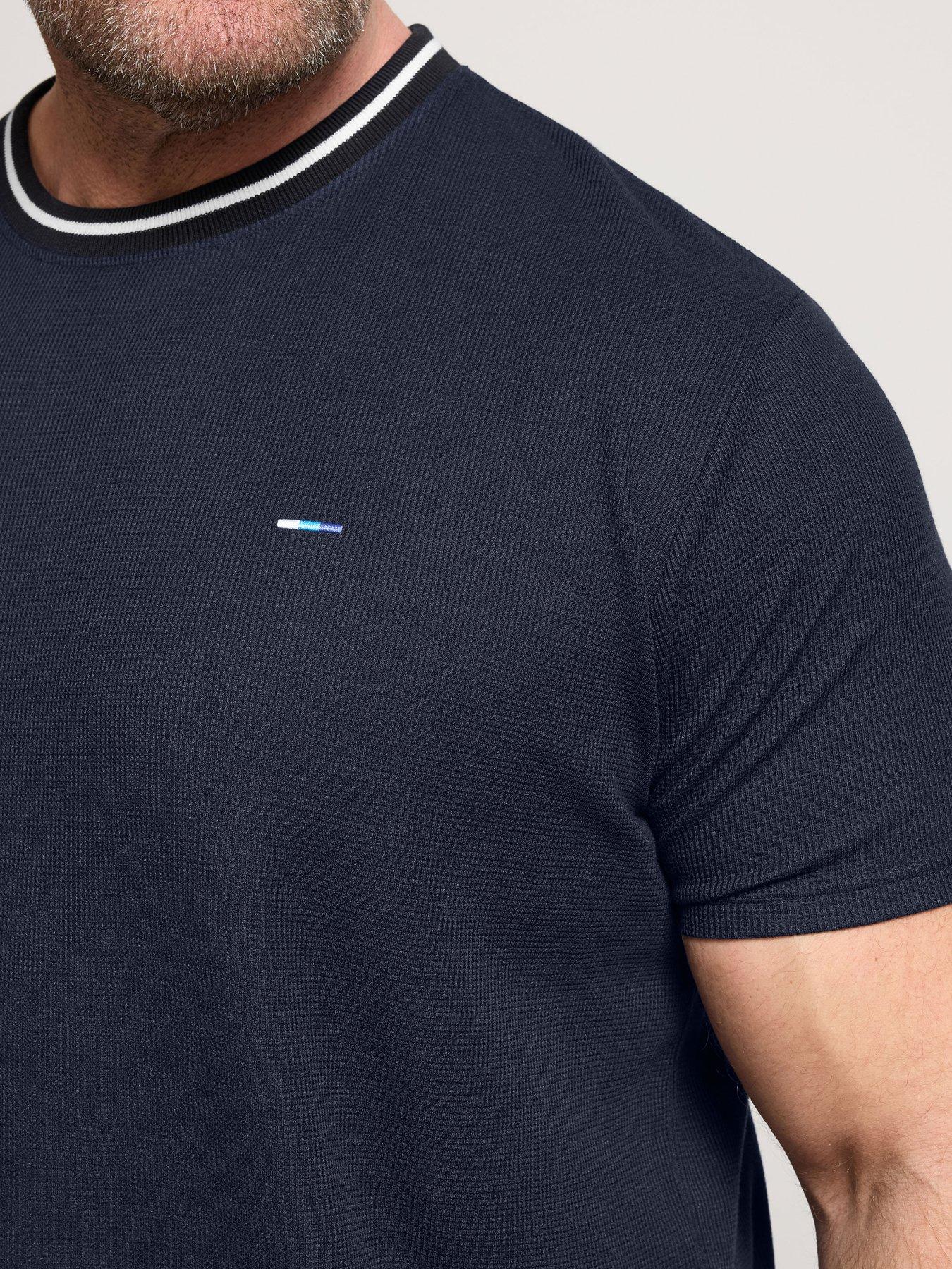 badrhino-waffle-short-sleeve-t-shirt-blueoutfit