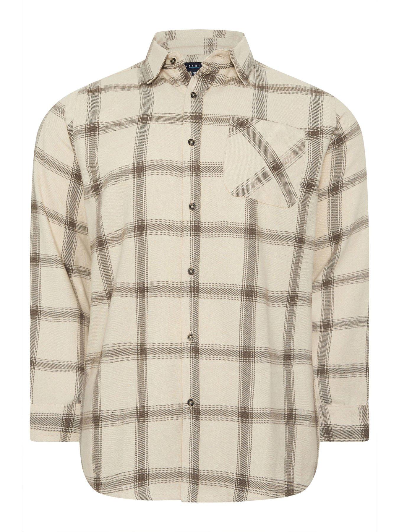 Image 5 of 5 of BadRhino Check Long Sleeve Shirt - Brown
