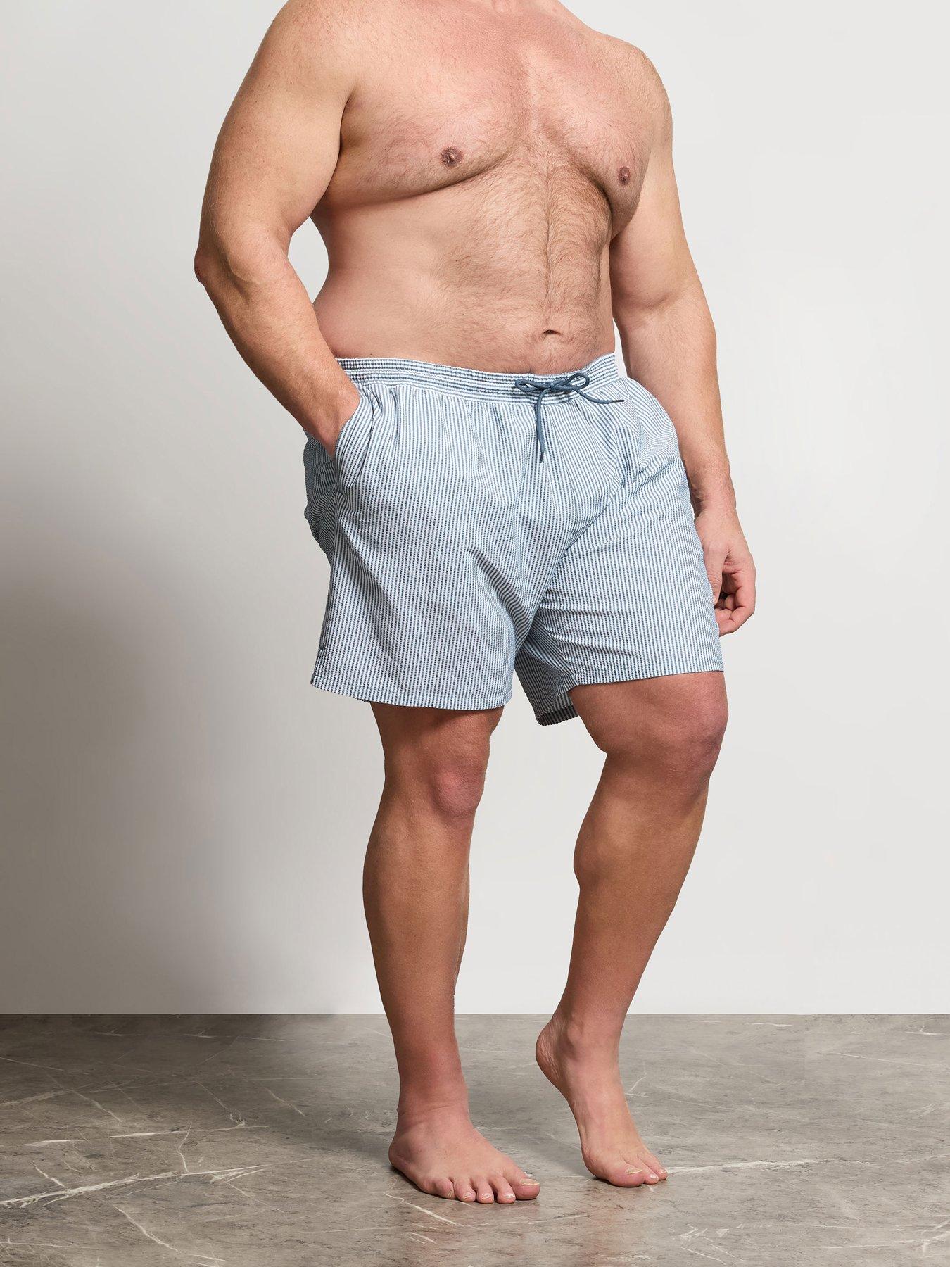 BadRhino Badrhino Seersucker Stripe Swim Shorts