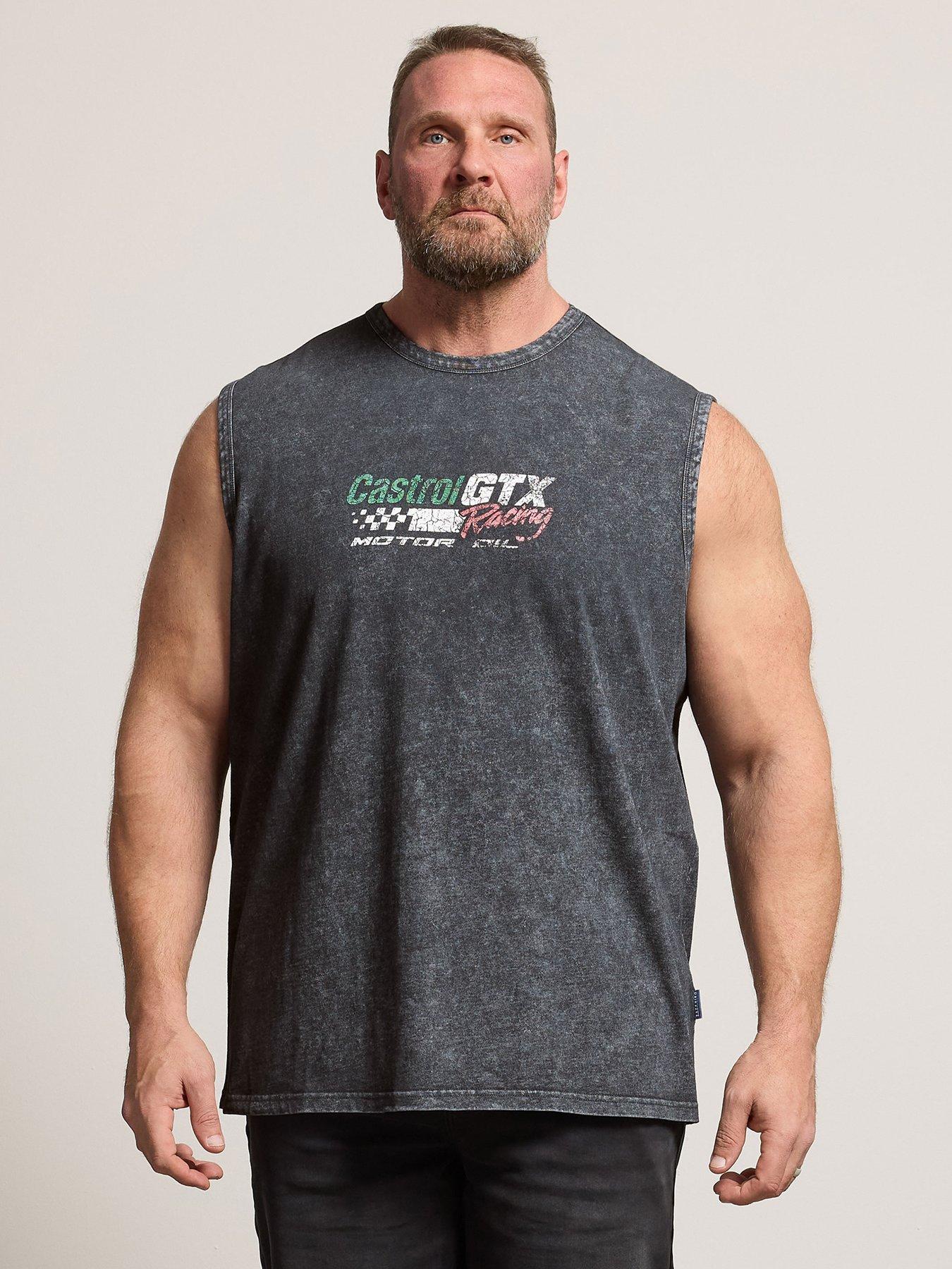 BadRhino Acid Wash Muscle Vest - Grey