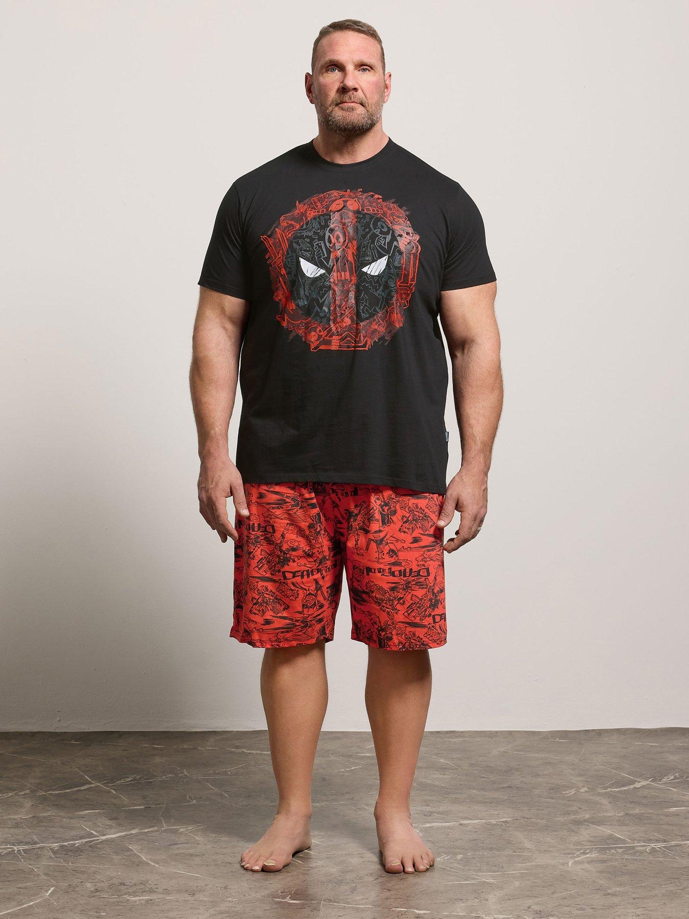 Image 1 of 5 of BadRhino Badrhino Deadpool Lounge Pyjama Set
