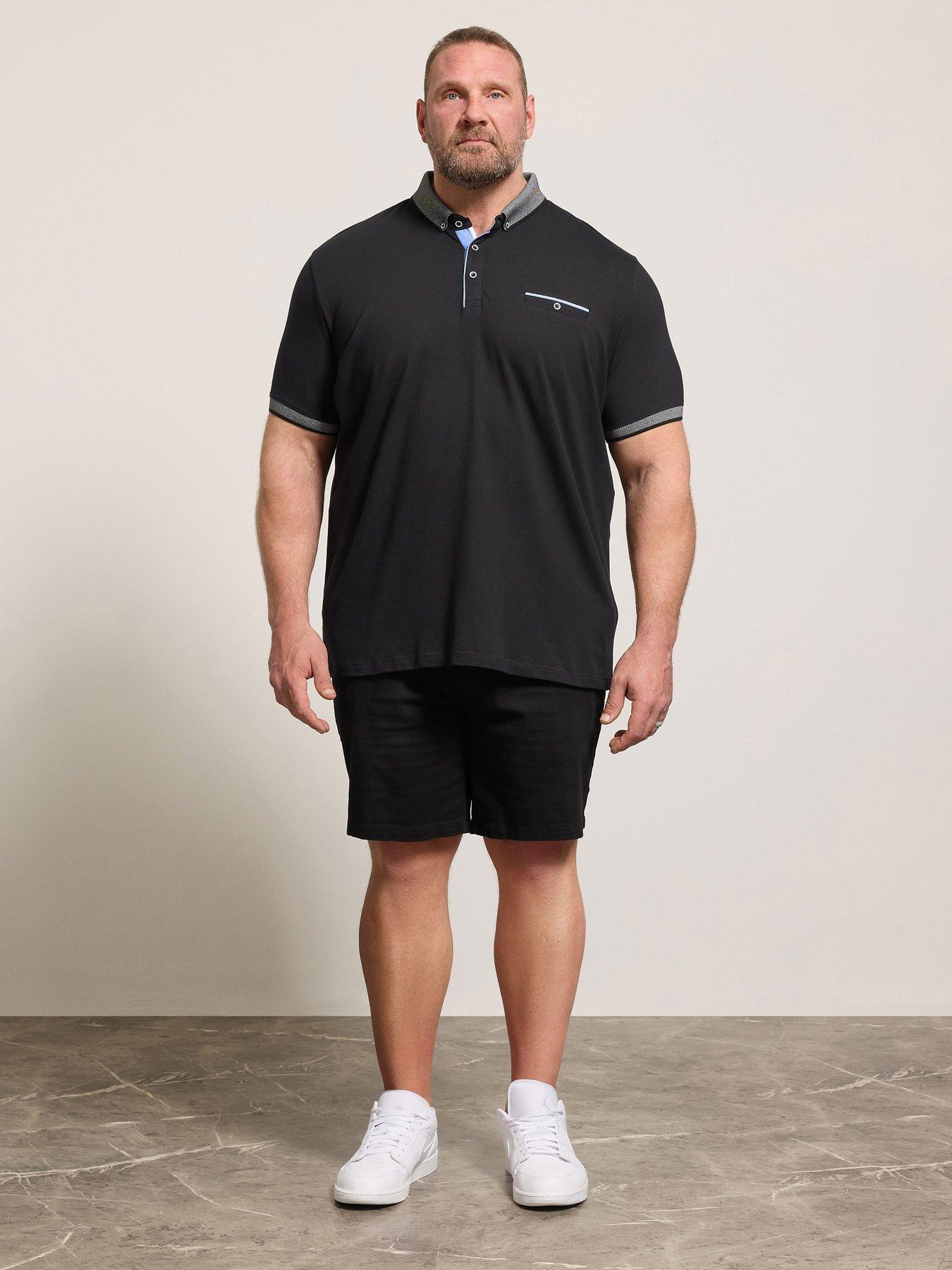 badrhino-chambray-pocket-polo-shirt-blackback