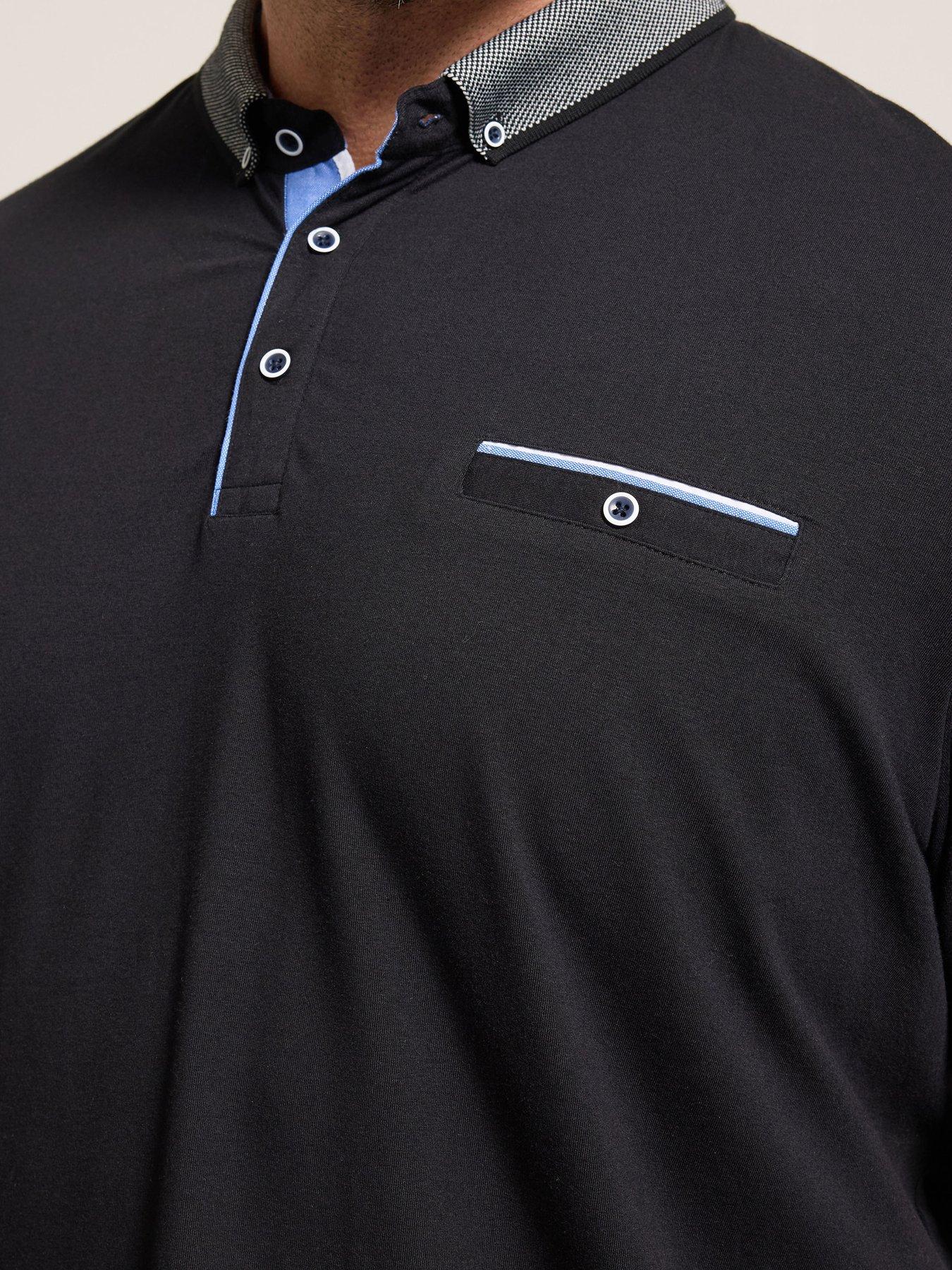 badrhino-chambray-pocket-polo-shirt-blackdetail