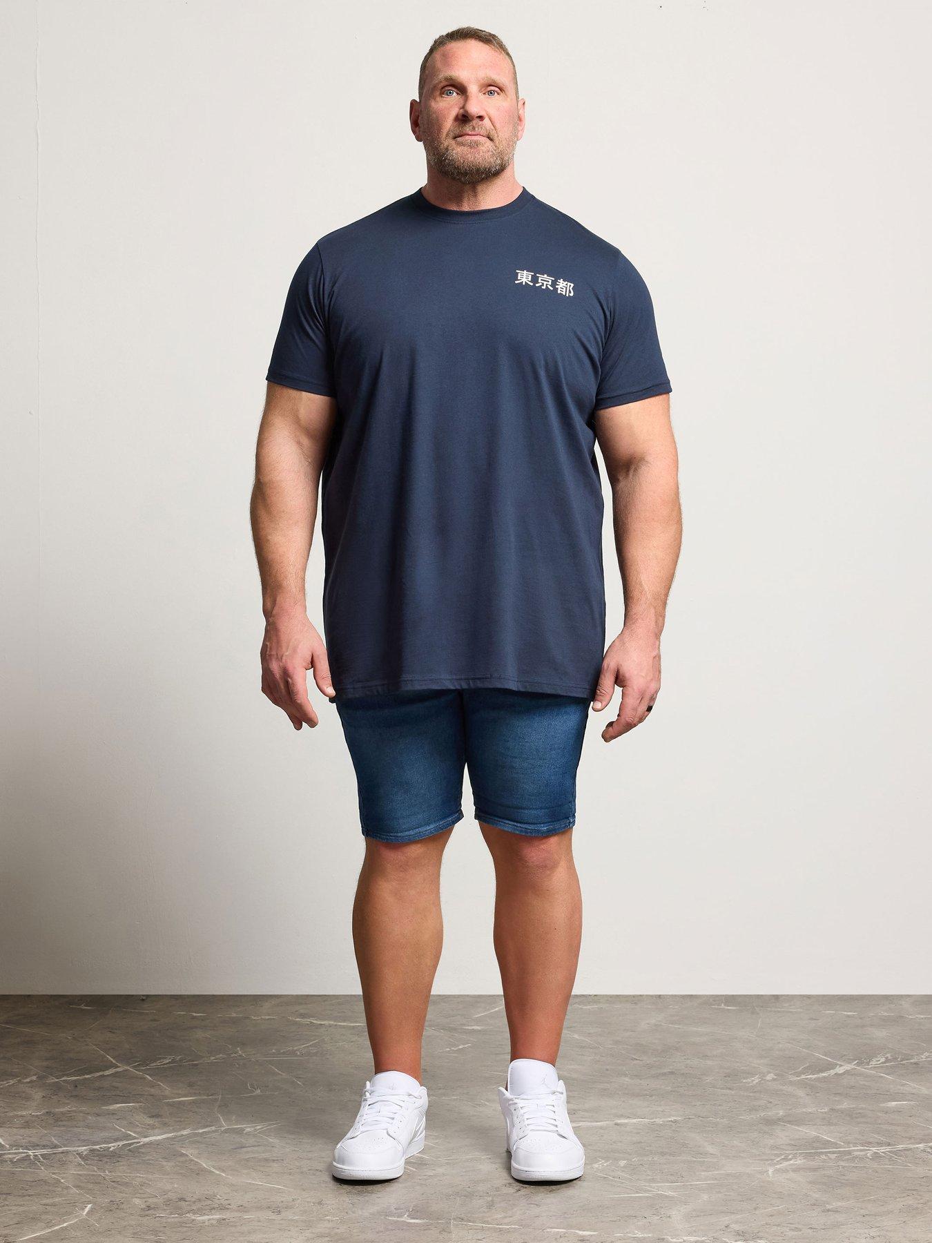 Image 3 of 6 of BadRhino Dragon Longline T-Shirt - Blue