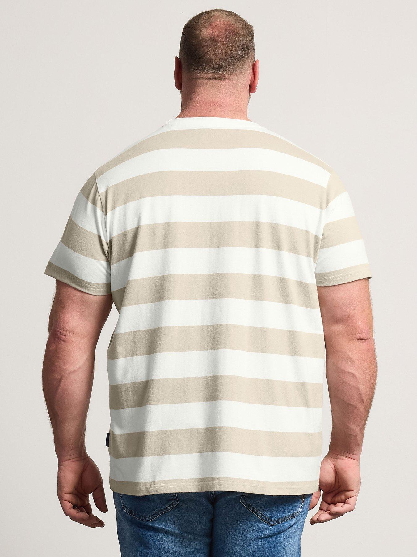 Image 2 of 4 of BadRhino Striped T-Shirt - Natural