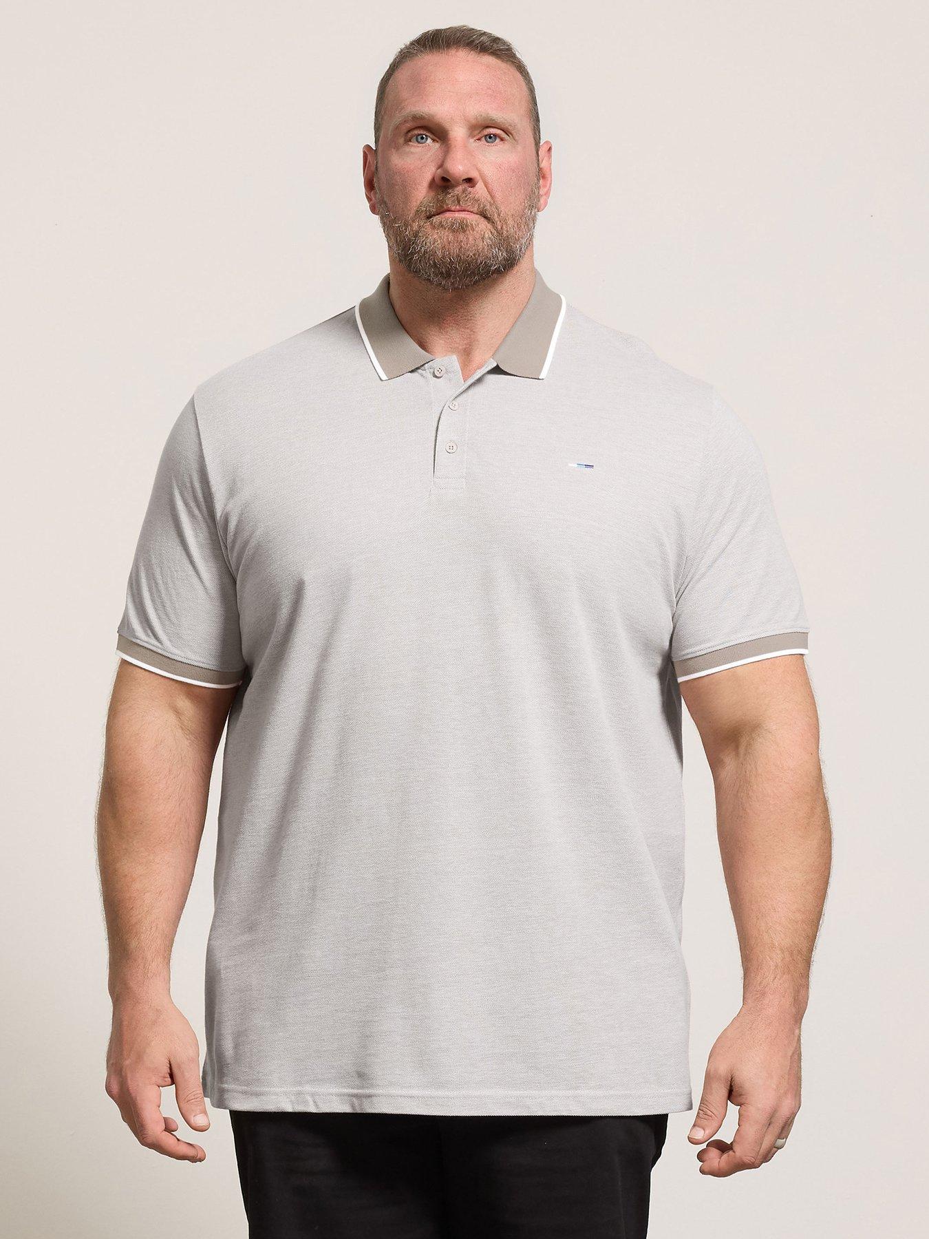 BadRhino Birdseye Tipping Polo Shirt - Blue