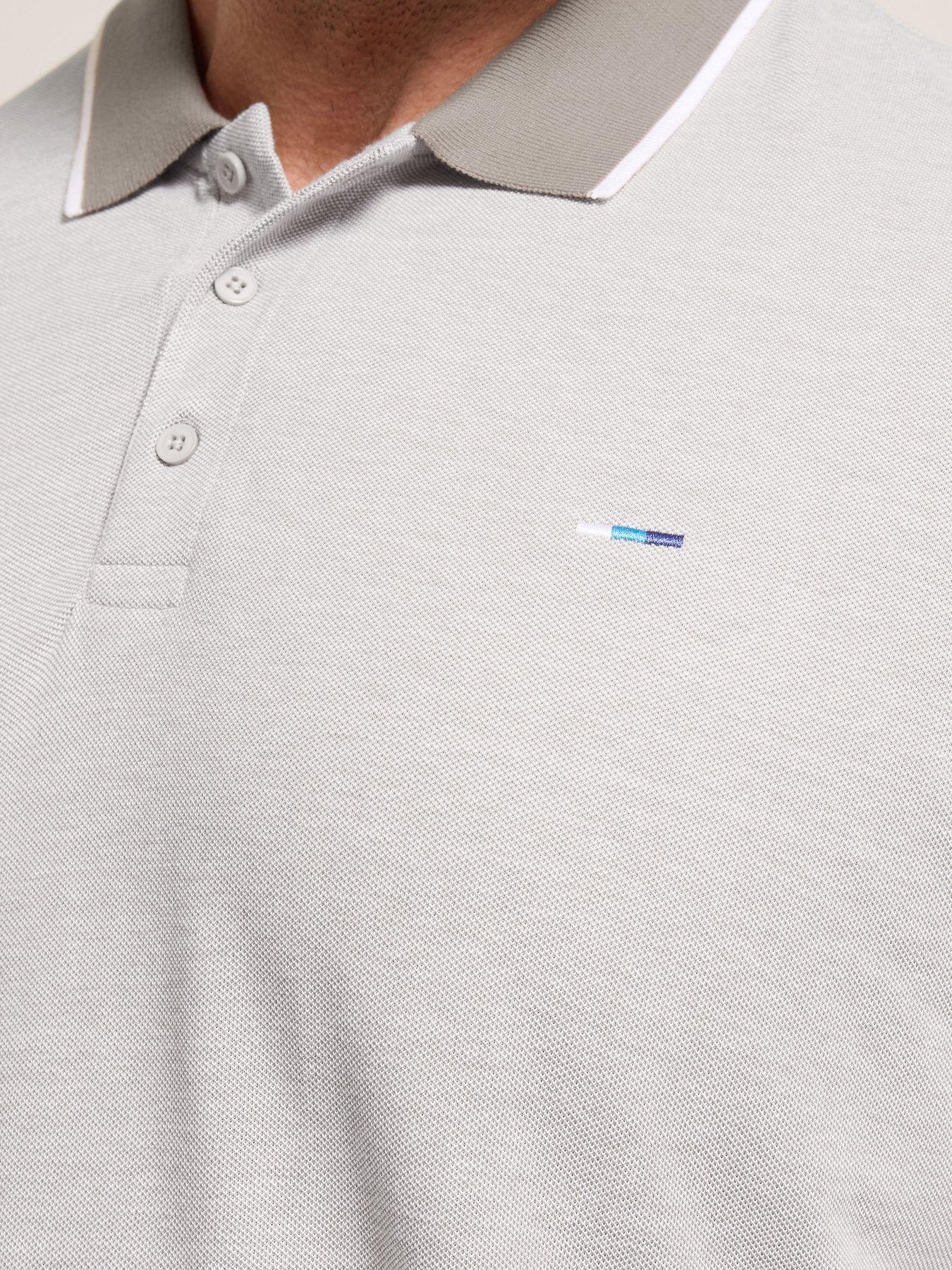 Image 4 of 5 of BadRhino Birdseye Tipping Polo Shirt - Blue