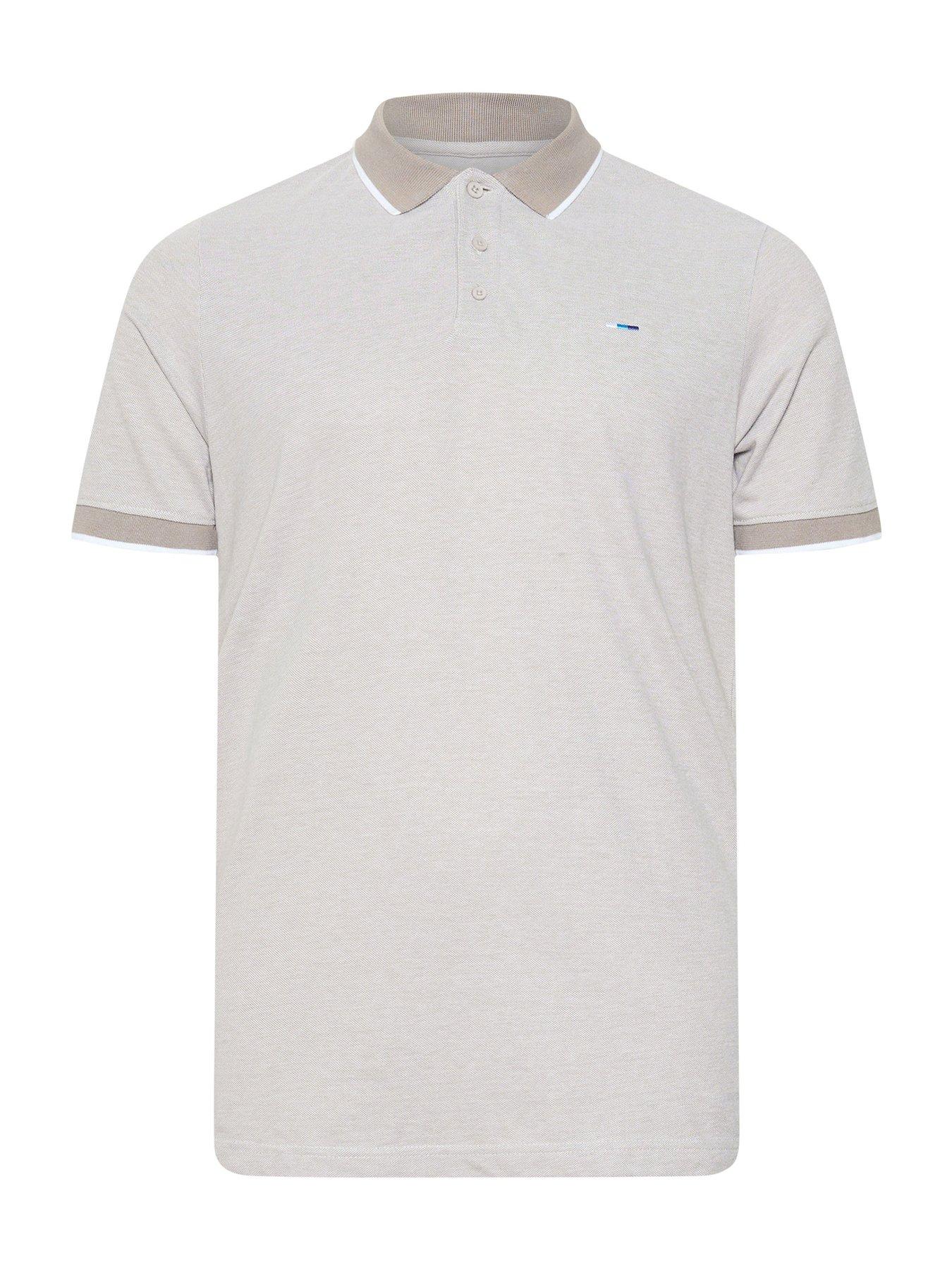 Image 5 of 5 of BadRhino Birdseye Tipping Polo Shirt - Blue