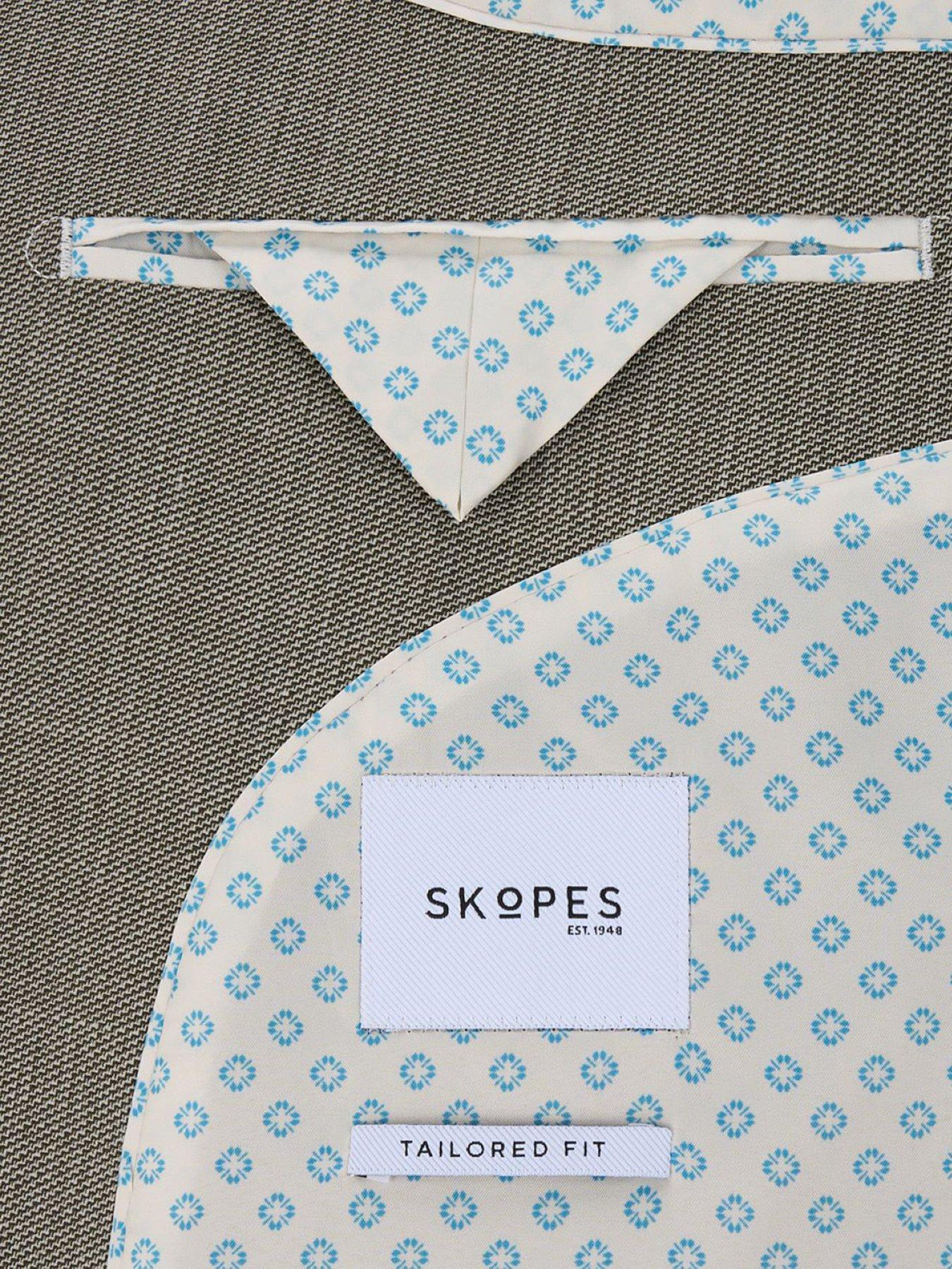 Image 6 of 7 of Skopes Redding Tailored Fit Suit Jacket - Light Green