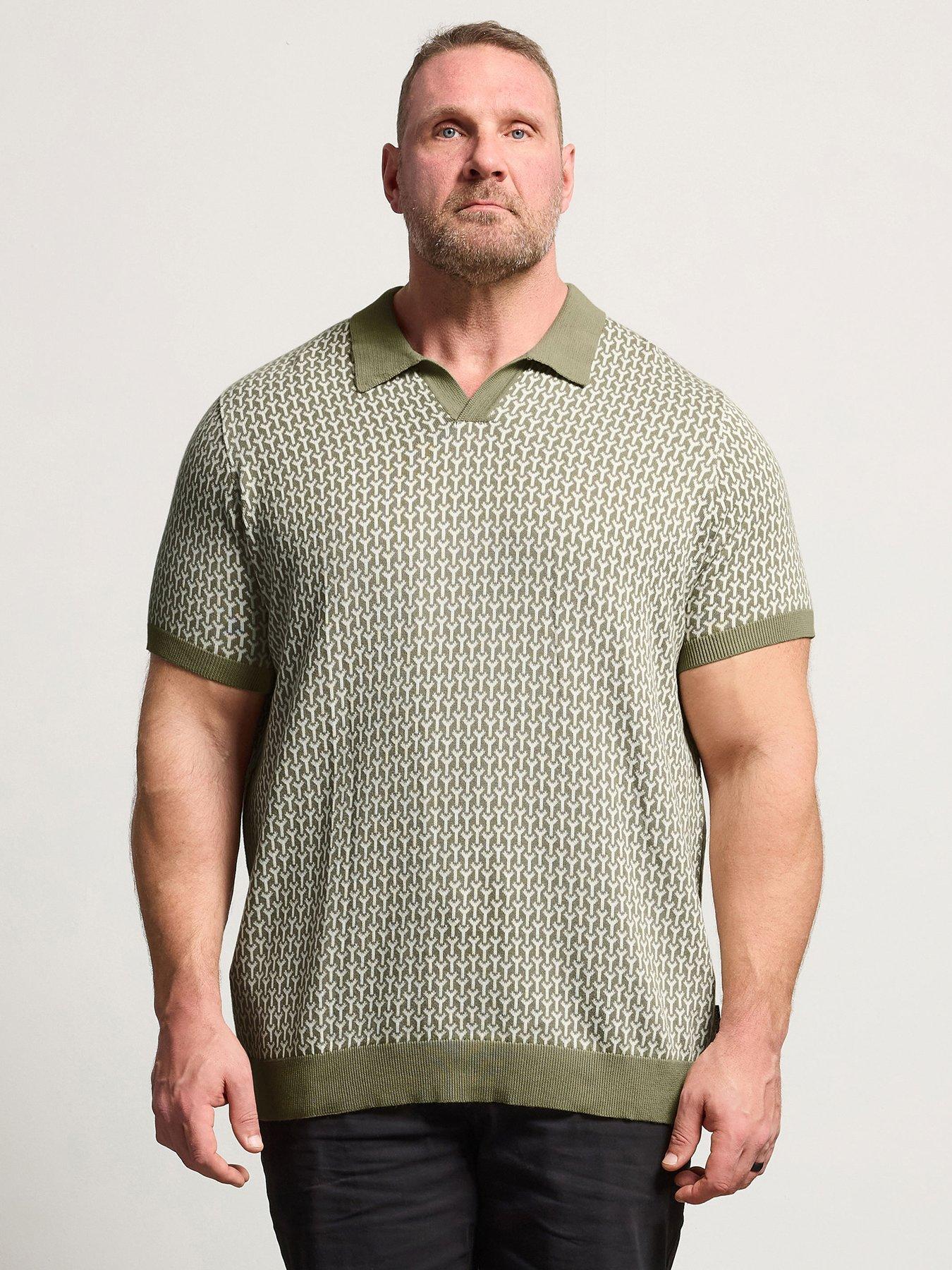 BadRhino Knitted Trophy Polo Shirt - Green