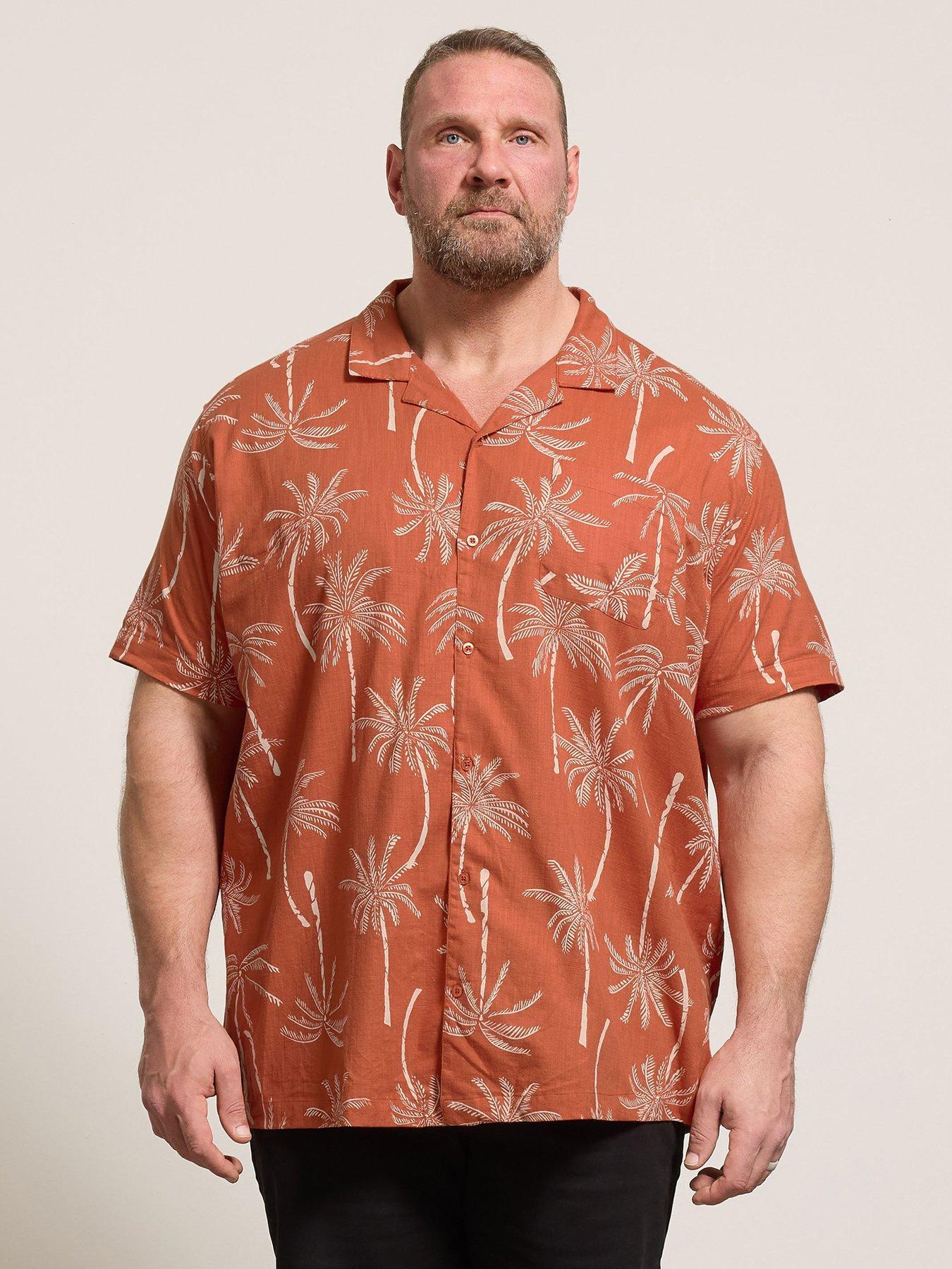 BadRhino Badrhino Palm Tree Print Short Sleeve Shirt
