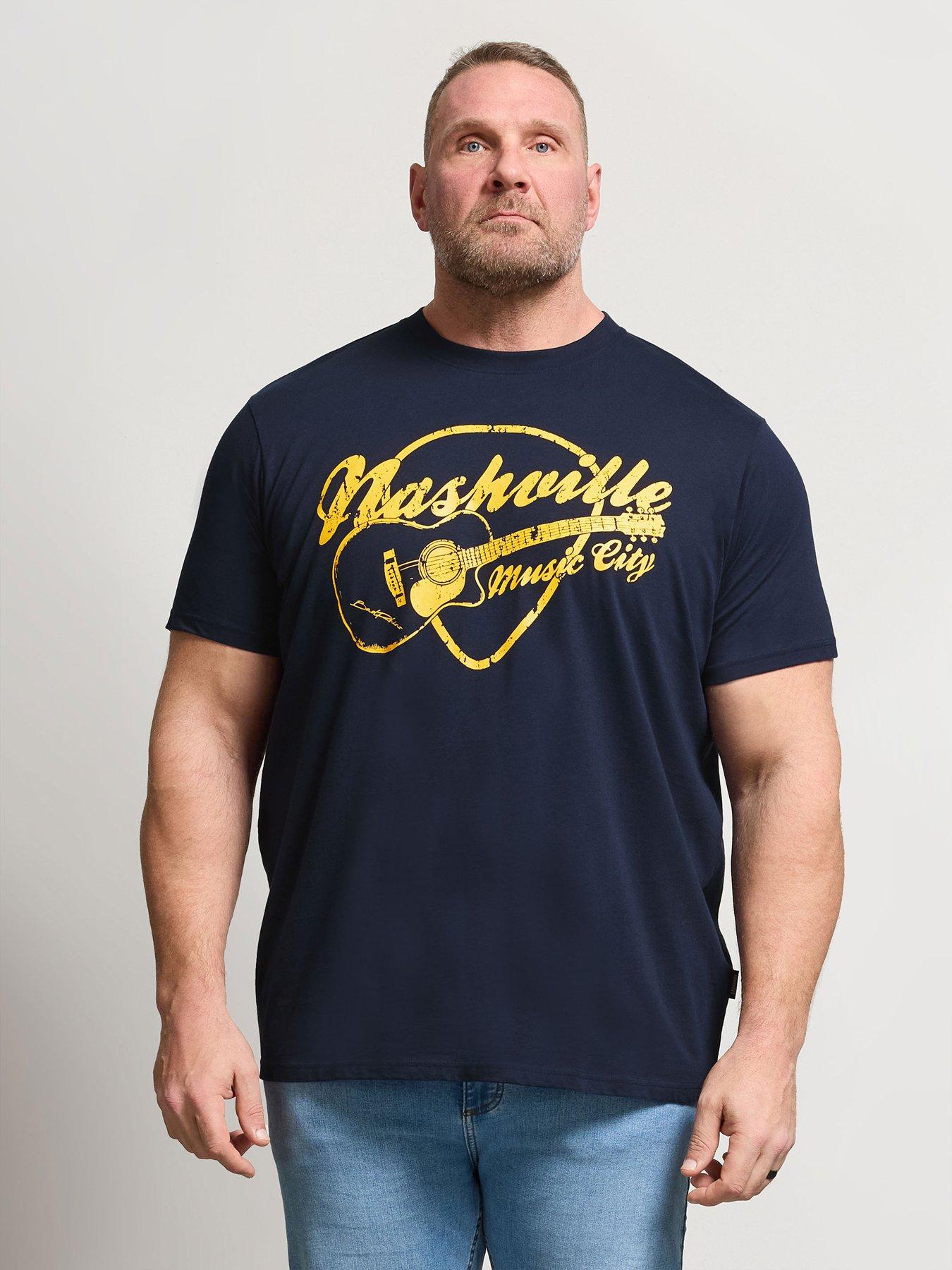 BadRhino Nashville Guitar T-Shirt - Blue