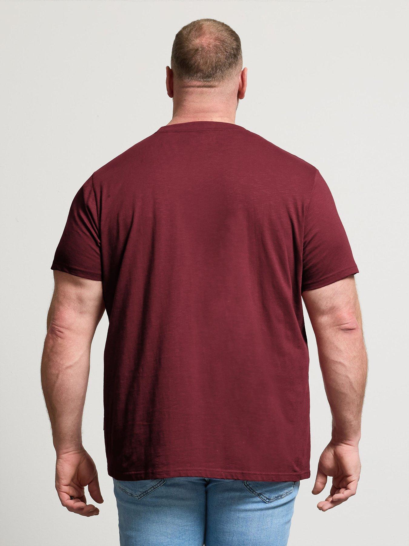 badrhino-flower-pocket-t-shirt-redstillFront
