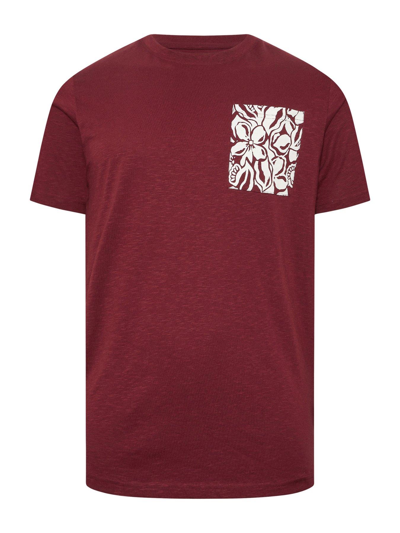 badrhino-flower-pocket-t-shirt-reddetail