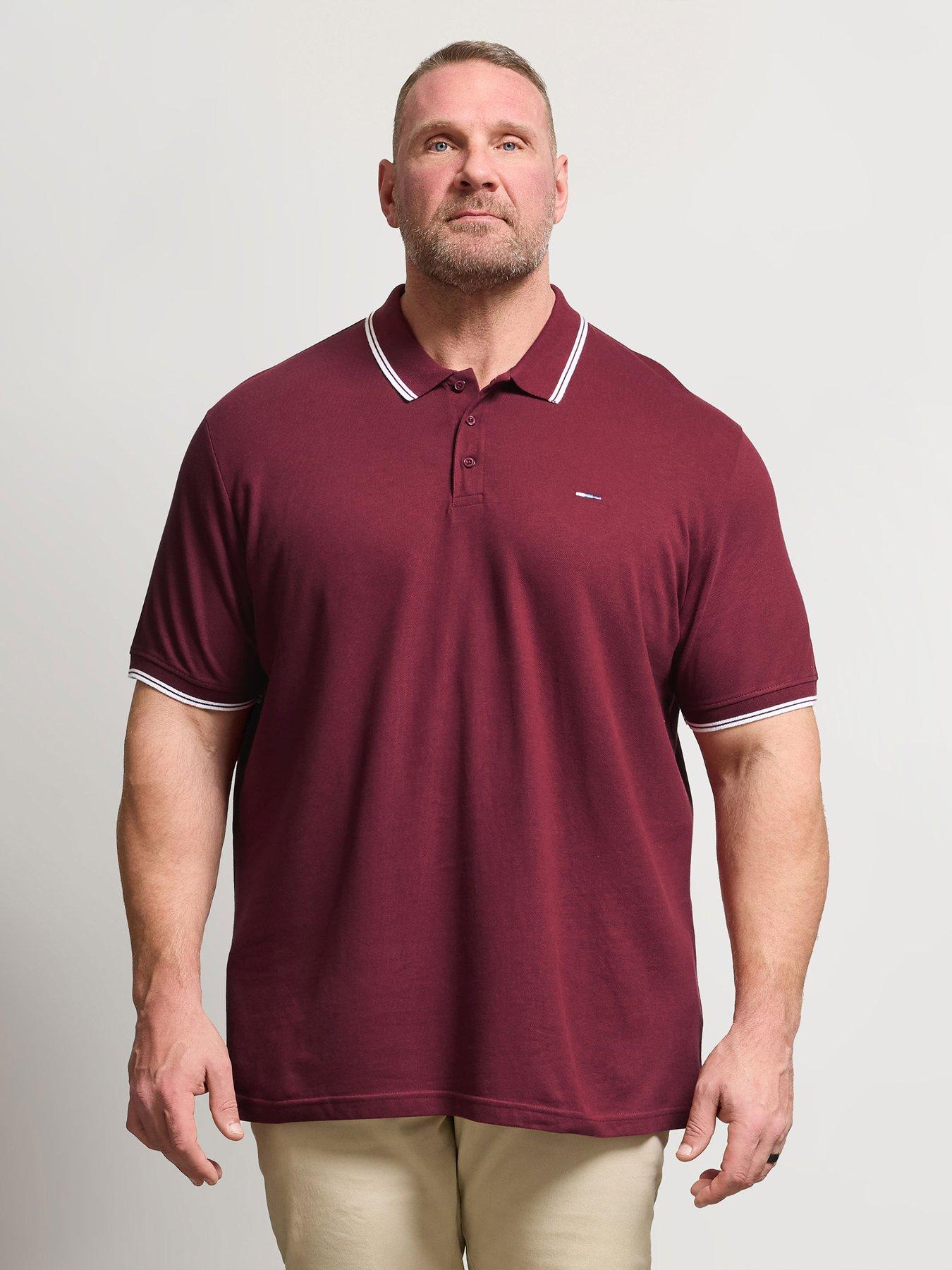 badrhino-cabernet-tipped-polo-shirt-redfront