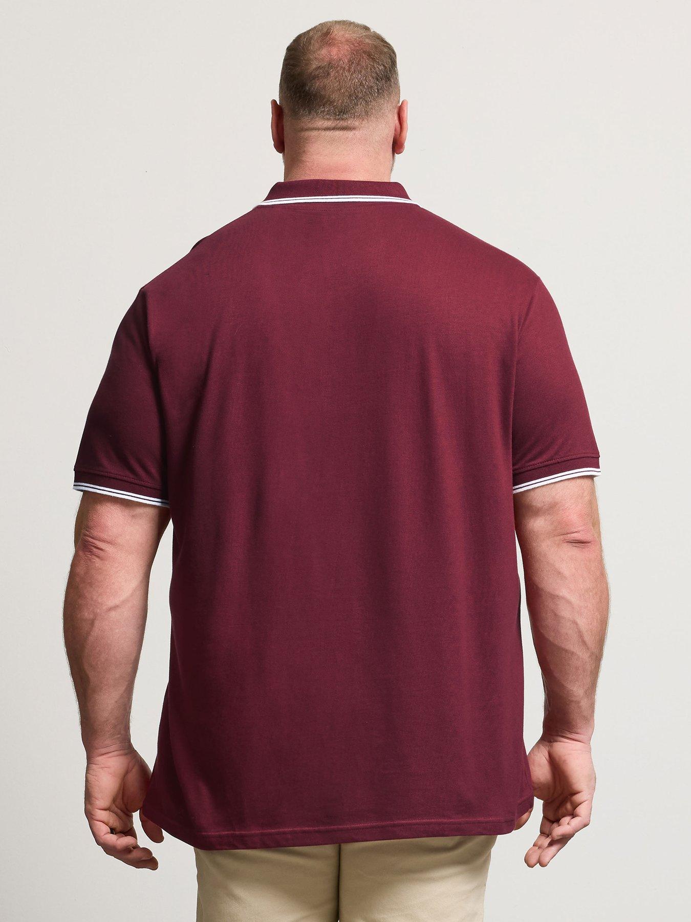 badrhino-cabernet-tipped-polo-shirt-redstillFront